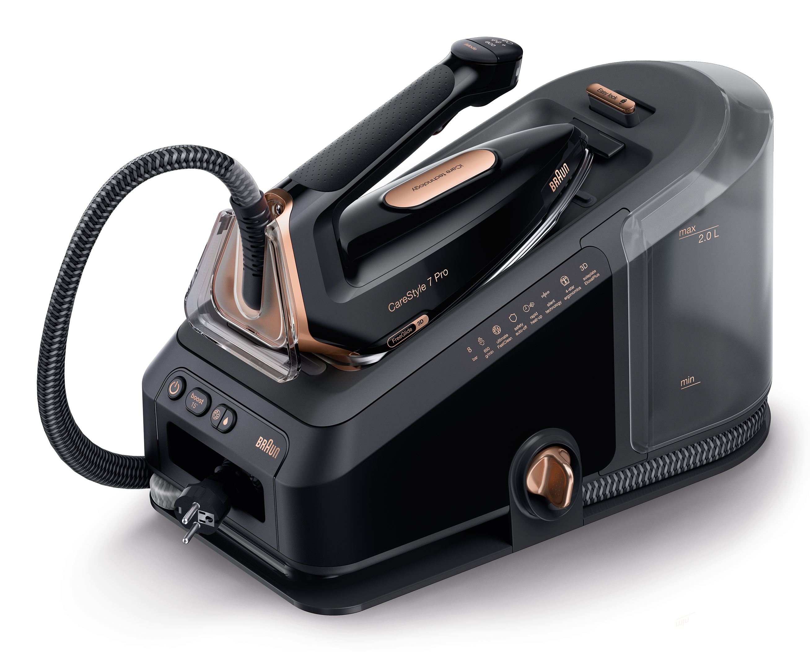 Braun CareStyle 7 Pro IS 7286 2700 W 2 L EloxalPlus soleplate Sort