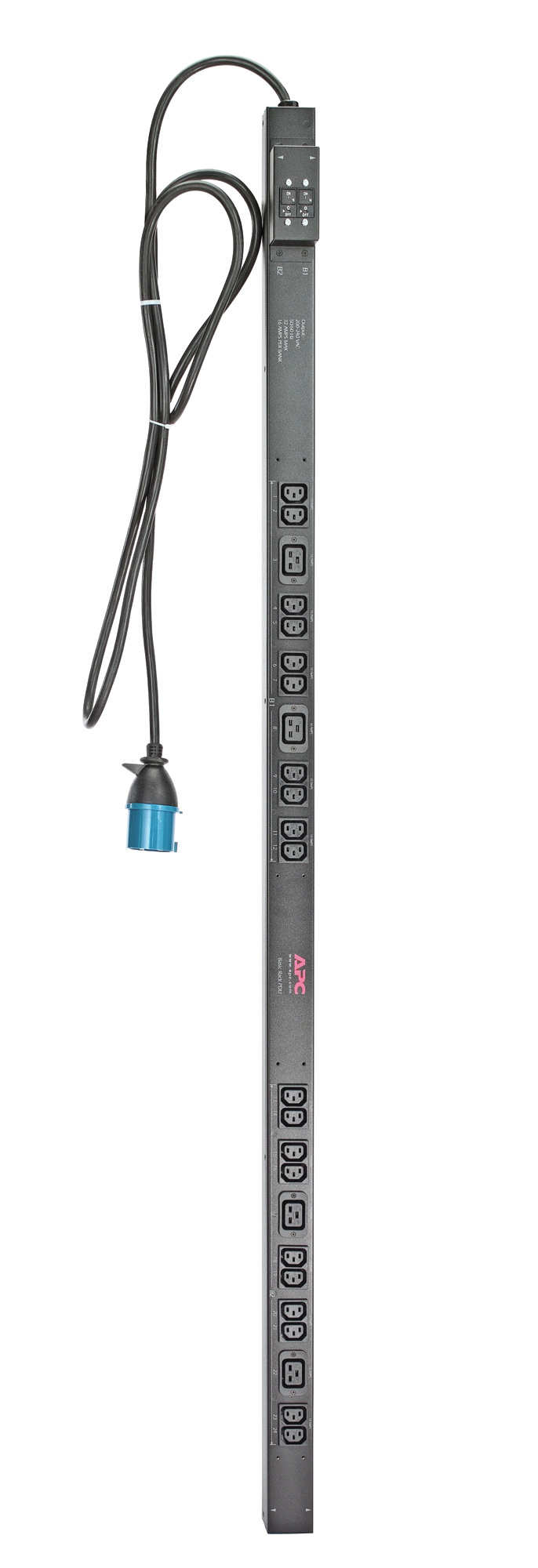 APC RACK PDU. BASIC. ZERO U. 32A. 230V. (20)C13 & (4)C19 strømforsyningsenhed (PDU) 24 AC stikkontakt(er) 0U Sort