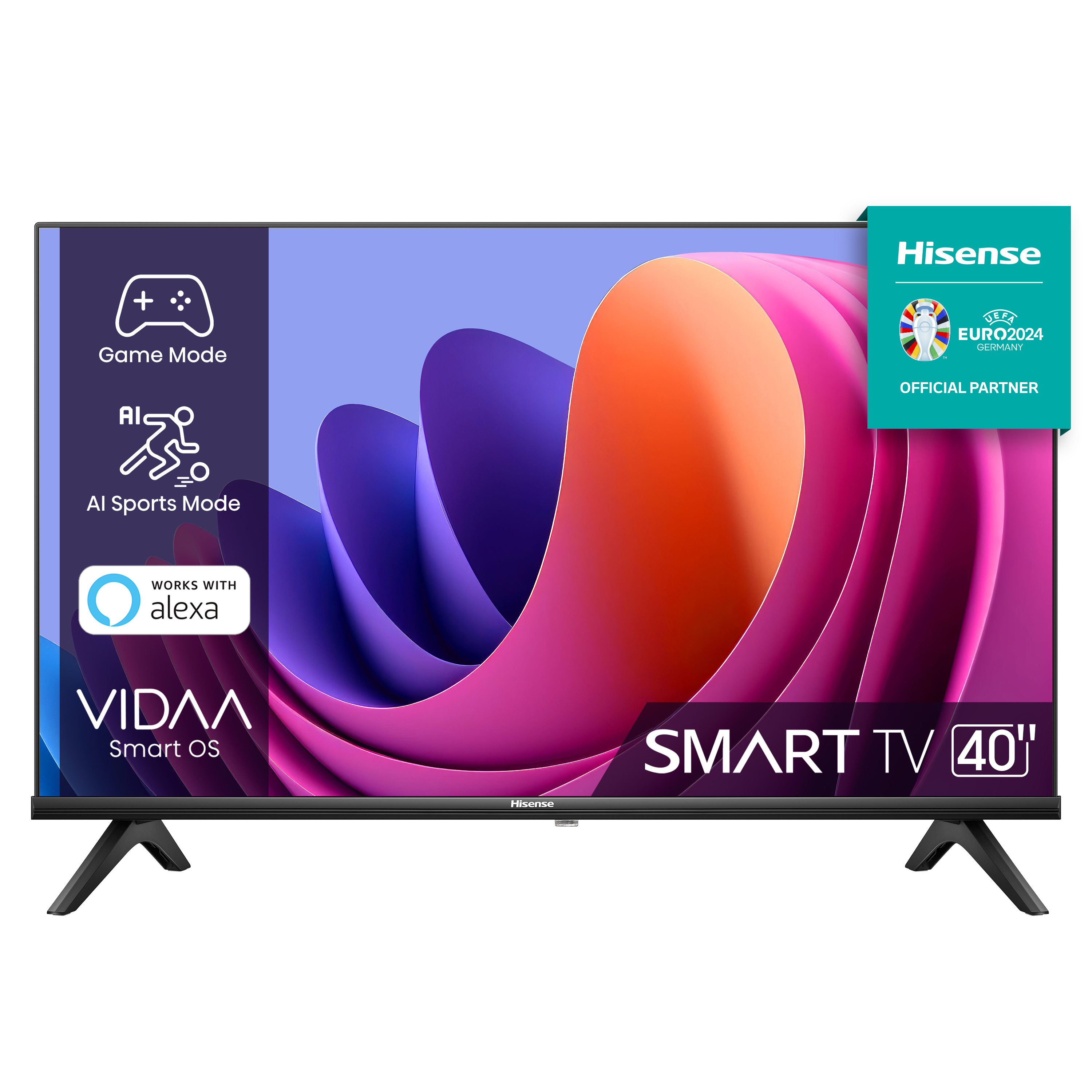 Hisense 40A4N TV 101,6 cm (40") Fuld HD Smart TV Wi-Fi Sort 200 cd/m²