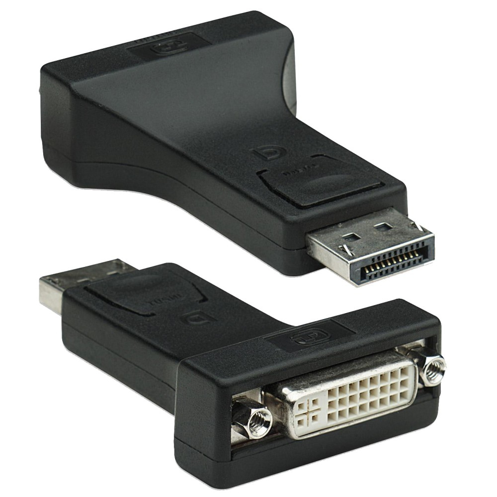 Techly DSP-229 DisplayPort DVI-I Sort