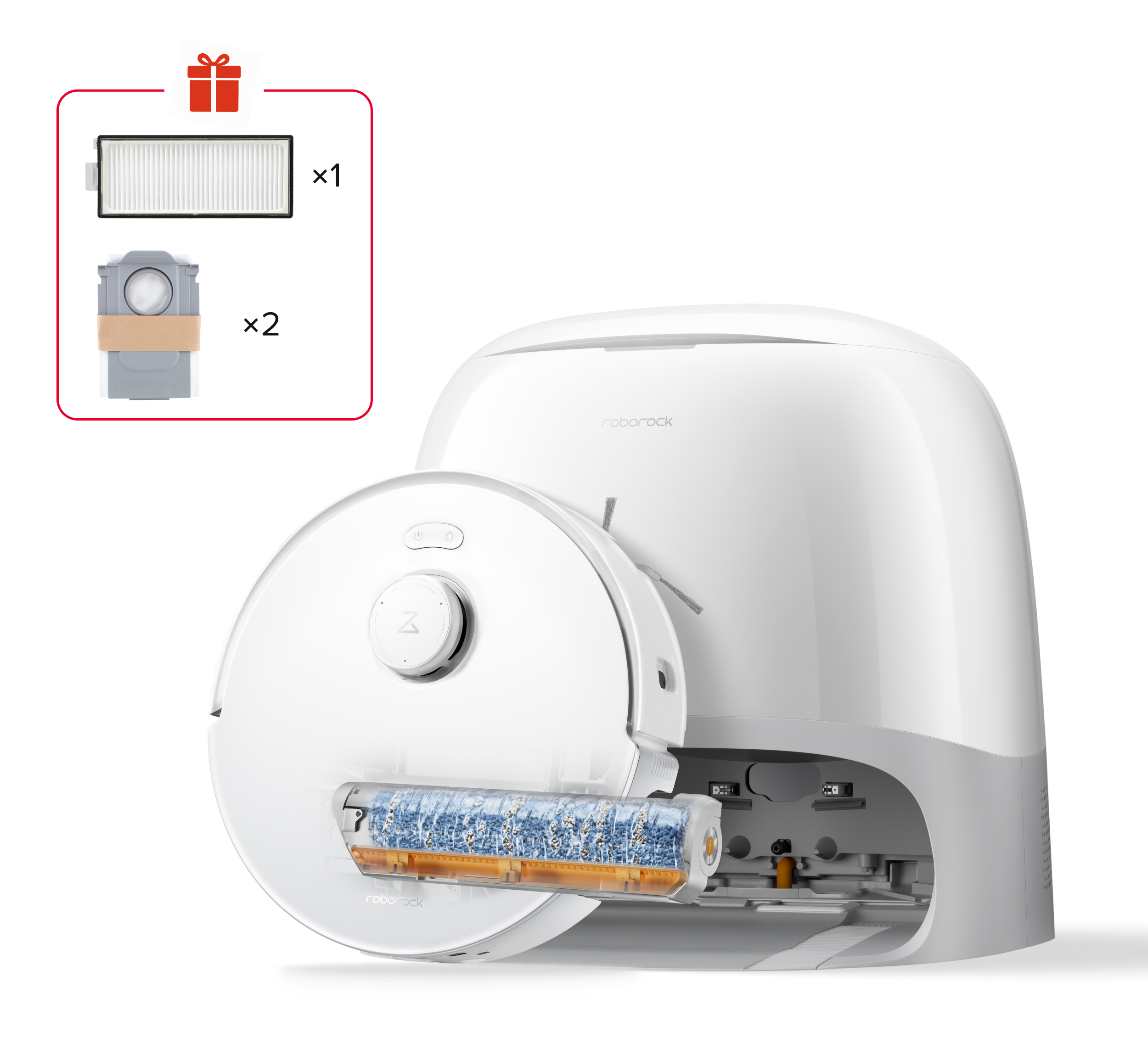 Roborock Qrevo Curv 2 FlowX 0,324 L Hvid