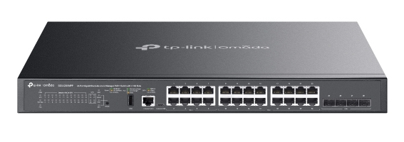 TP-Link SG5428XMPP netværksswitch Administreret L3 Gigabit Ethernet (10/100/1000) Strøm over Ethernet (PoE) Sort