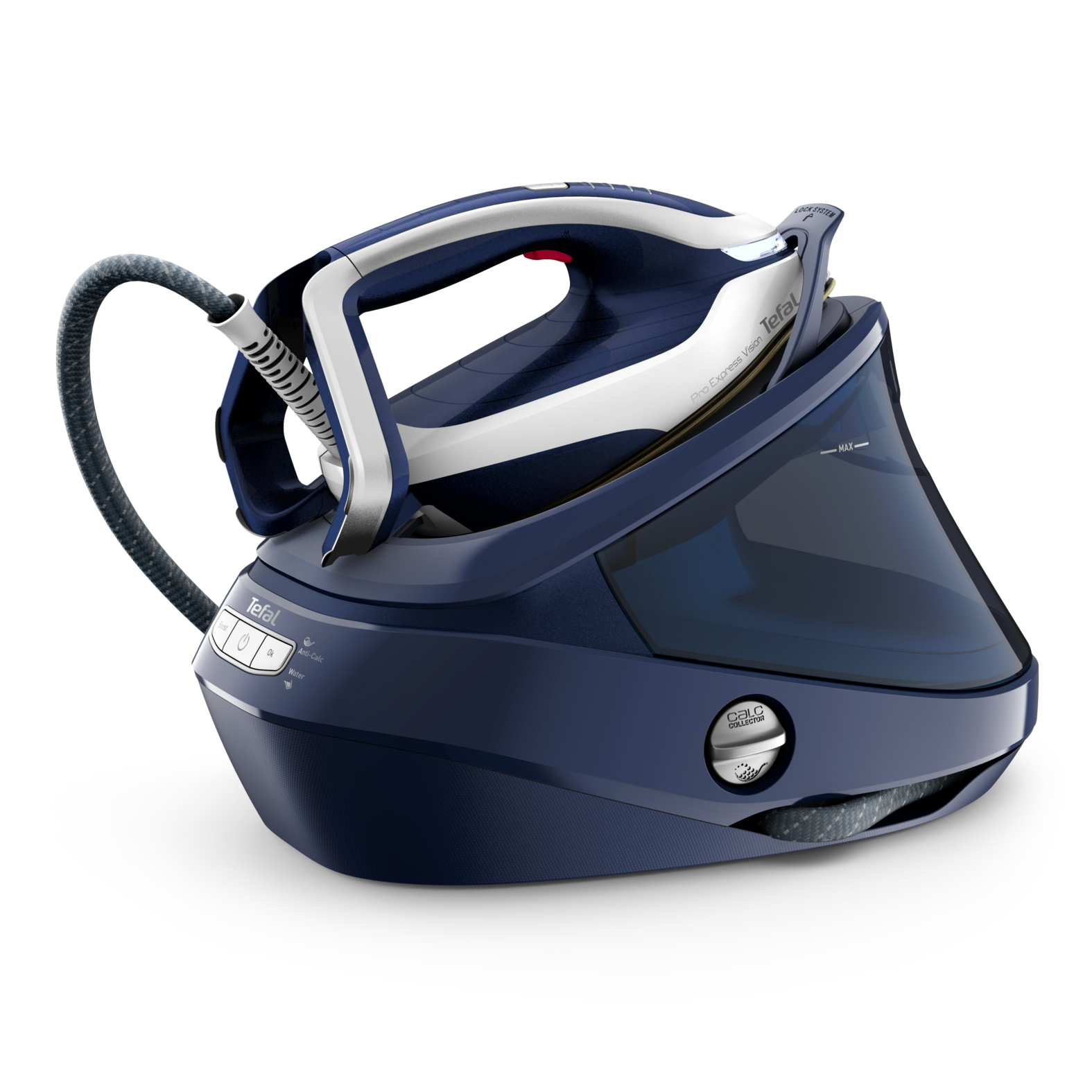 Tefal Pro Express Vision GV9812 3000 W 1,1 L Durilium AirGlide Autoclean soleplate Blå, Hvid