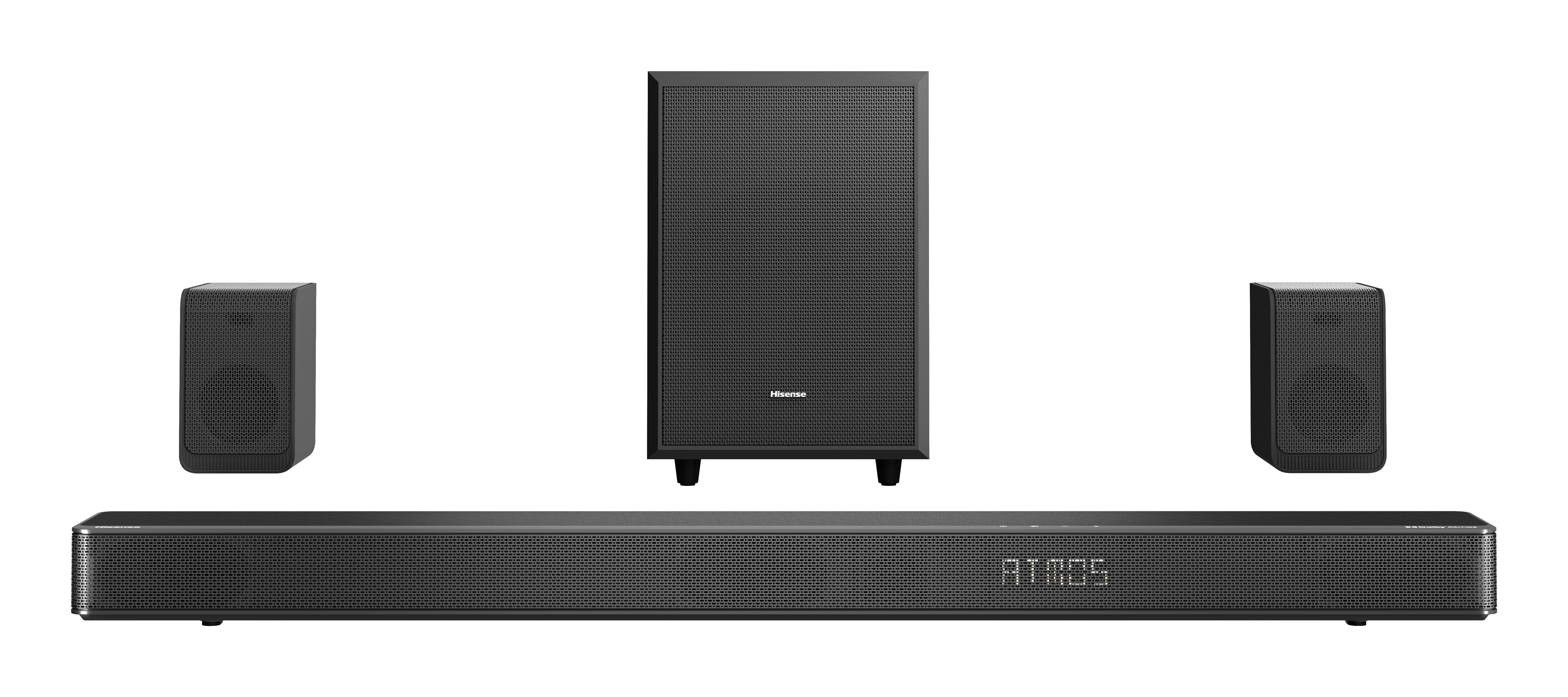 Hisense AX5125H SoundBar højttaler Sort 5.1.2 kanaler 500 W