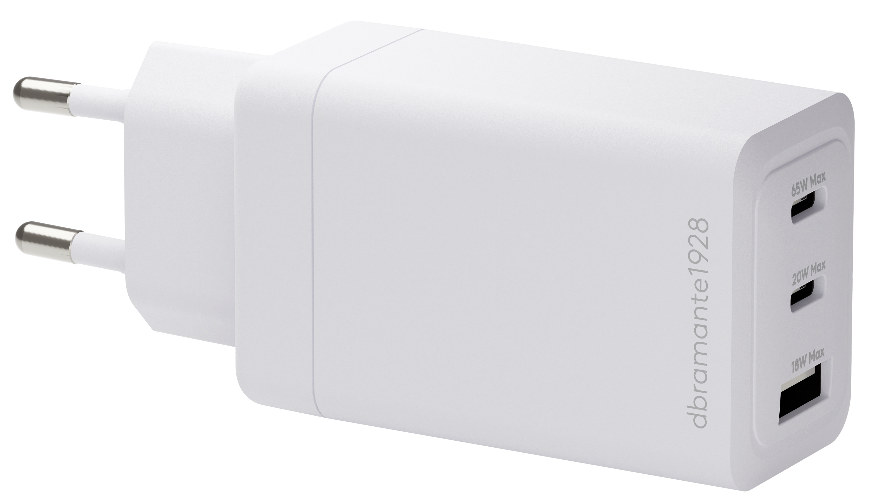 dbramante1928 CI65EUBL7232 oplader til mobil enhed Laptop, Smartphone, Tablet Hvid Vekselstrøm Hurtig opladning Indendørs