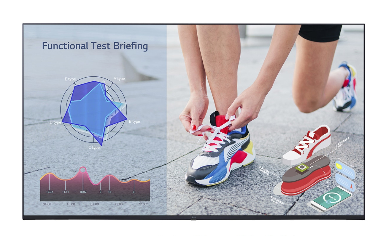 LG 50UL3J-M skilte display Digital fladpaneldisplay 127 cm (50") LCD Wi-Fi 400 cd/m² 4K Ultra HD Blå WebOS 16/7