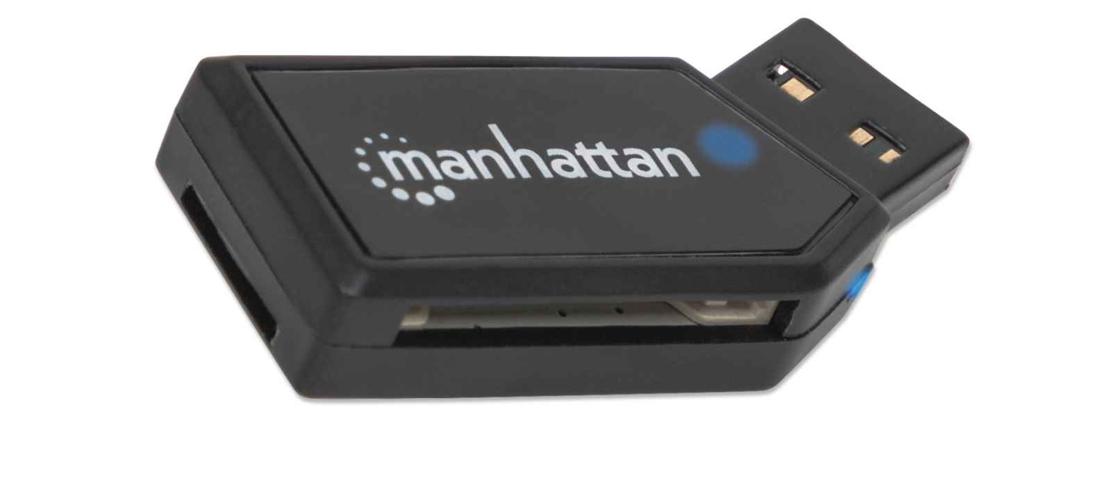 Manhattan 101677 kortlæser USB 2.0 Sort