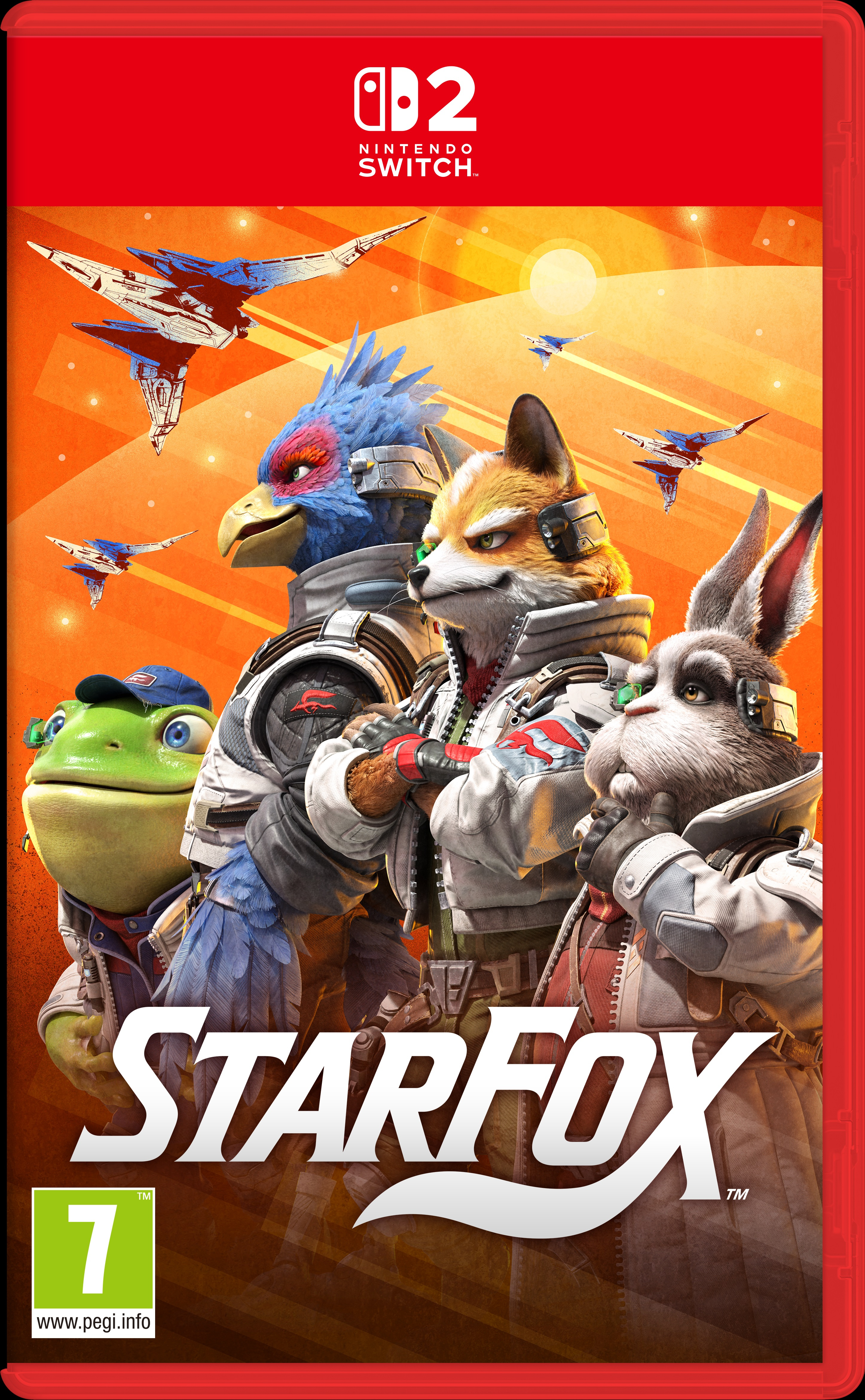 Nintendo Star Fox, Switch 2 Standard Japansk, Fransk, Tysk, Italiensk, Koreansk, Spansk, Hollandsk, Forenklet kinesisk, Traditionelt kinesisk, POR-BRA Nintendo Switch 2
