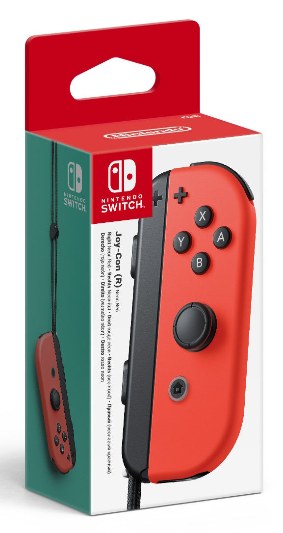 Nintendo Joy-Con (R) Rød Bluetooth Gamepad Digital Nintendo Switch, Nintendo Switch OLED