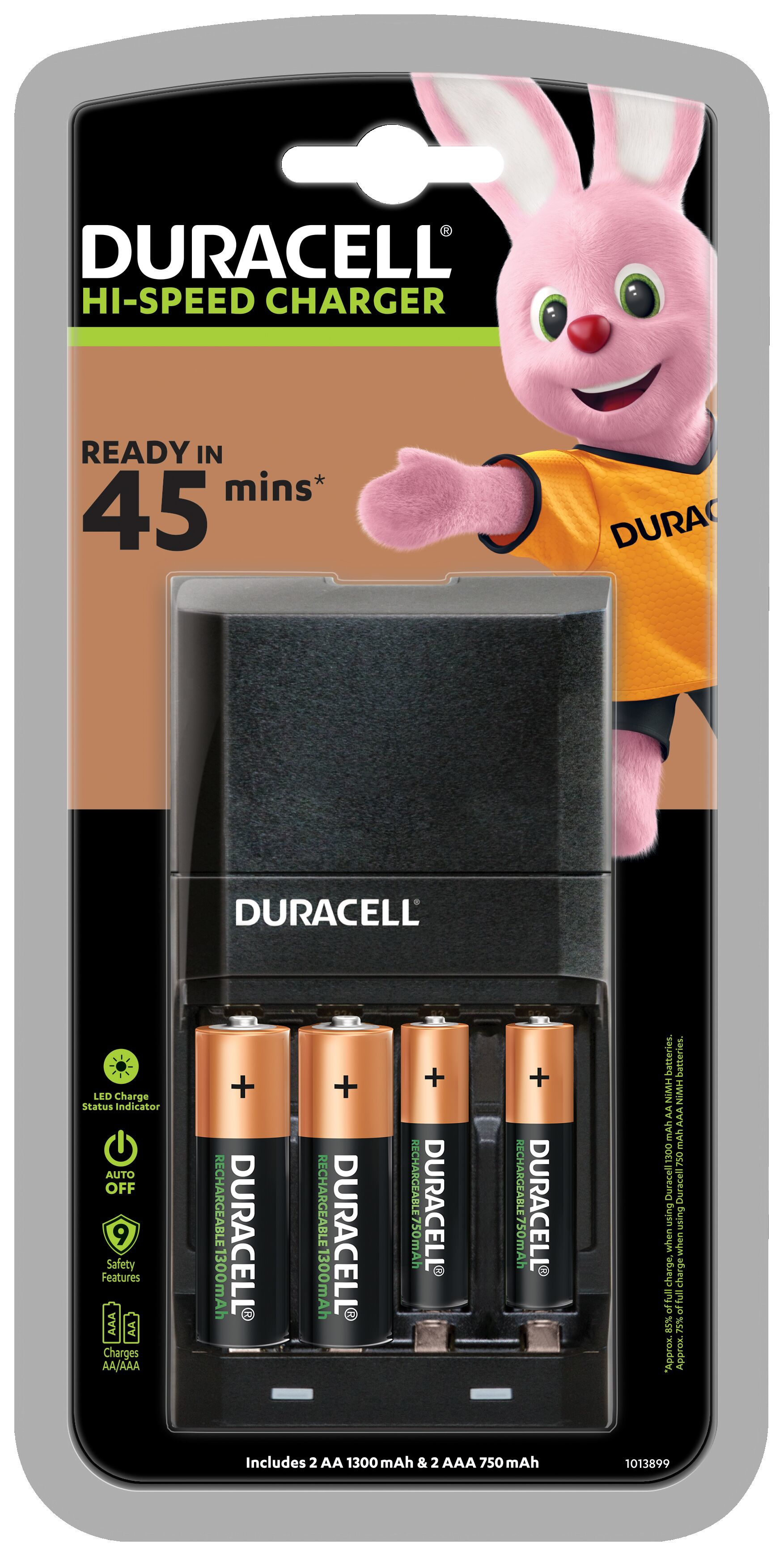 Duracell CEF27 batterioplader Husholdningsbatteri Vekselstrøm