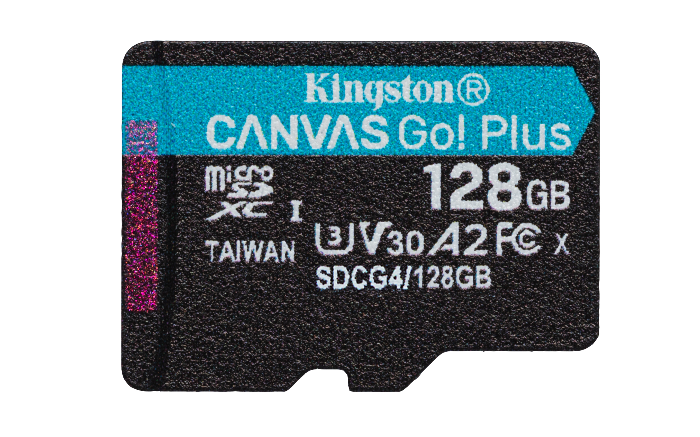 Kingston Technology 128 GB microSDXC Canvas Go! Plus Gen4 200R A2 U3, enkelt pakke uden ADP