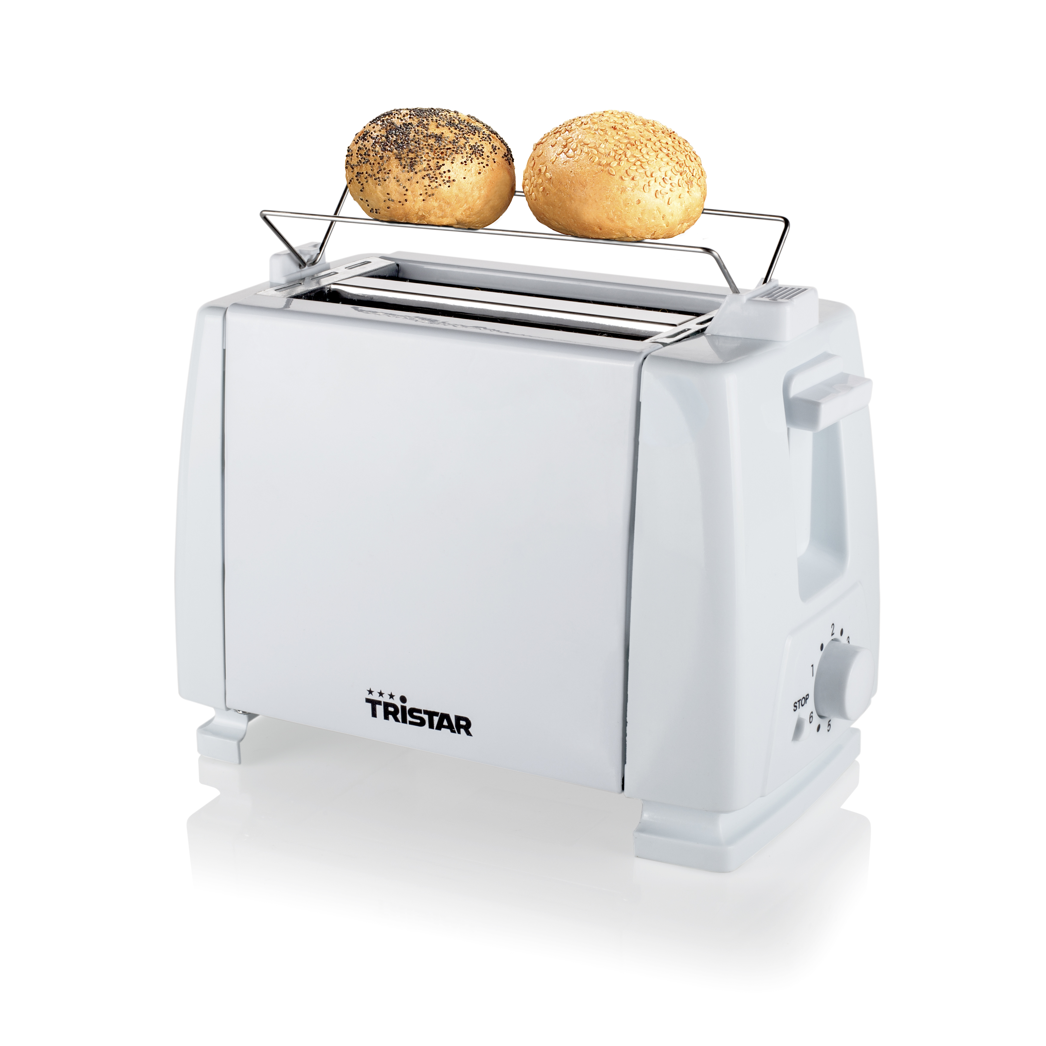 Tristar BR-1009 brødrister 6 2 skive(r) 650 W Hvid