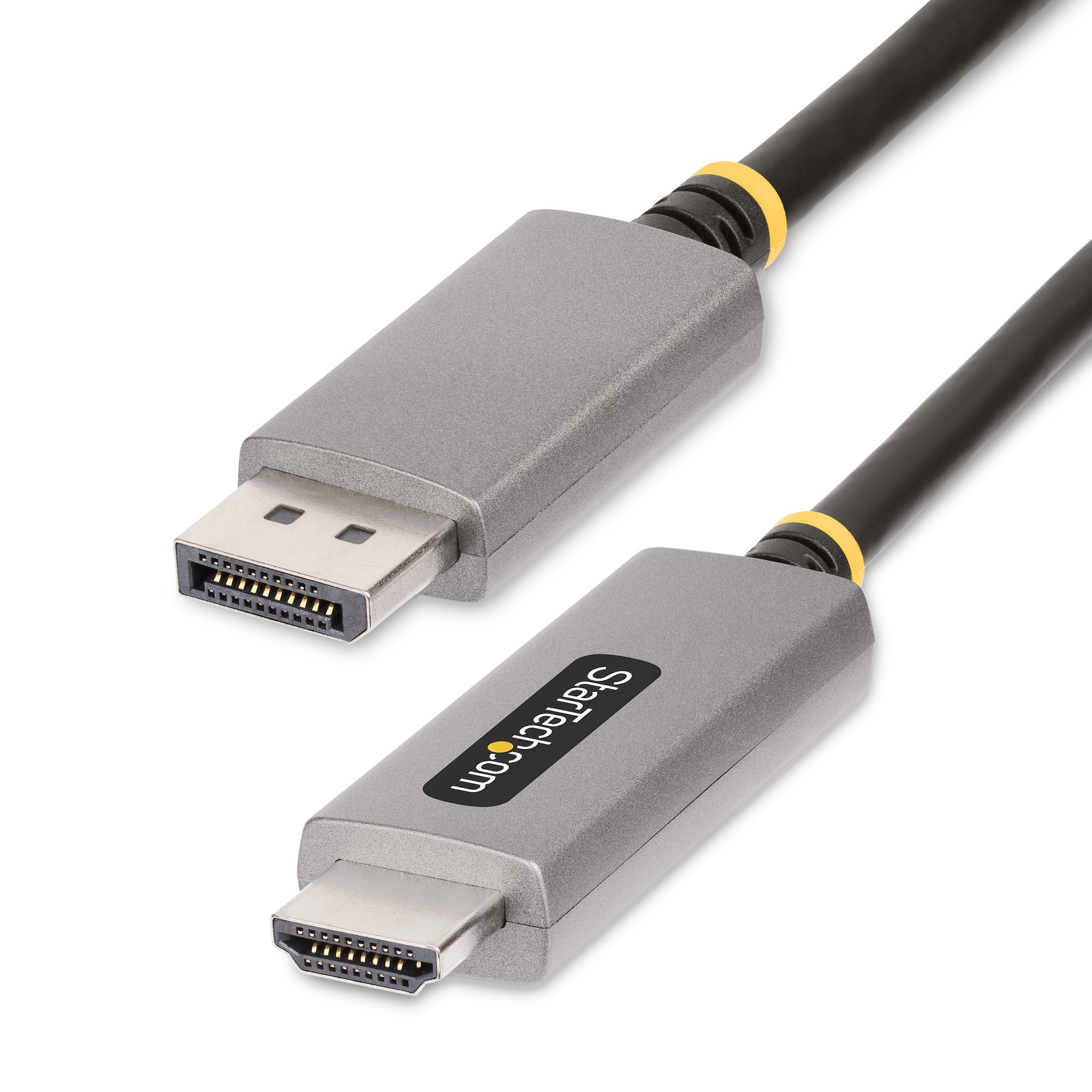 StarTech.com 133DISPLAYPORTHDMI21 videokabel adapter 2 m DisplayPort HDMI Sort, Sølv