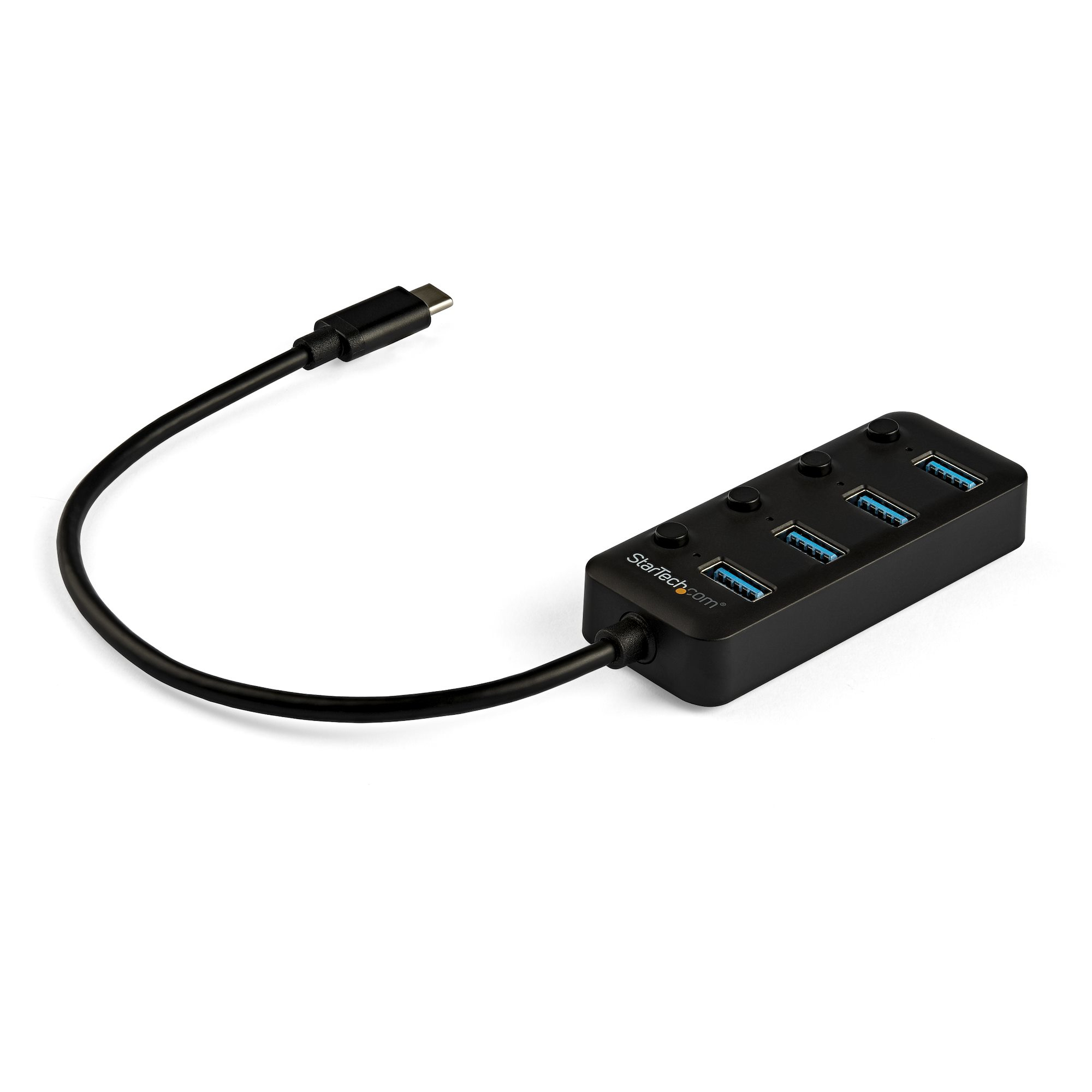 StarTech.com HB30C4AIB interface hub USB 3.2 Gen 1 (3.1 Gen 1) Type-C 5000 Mbit/s Sort