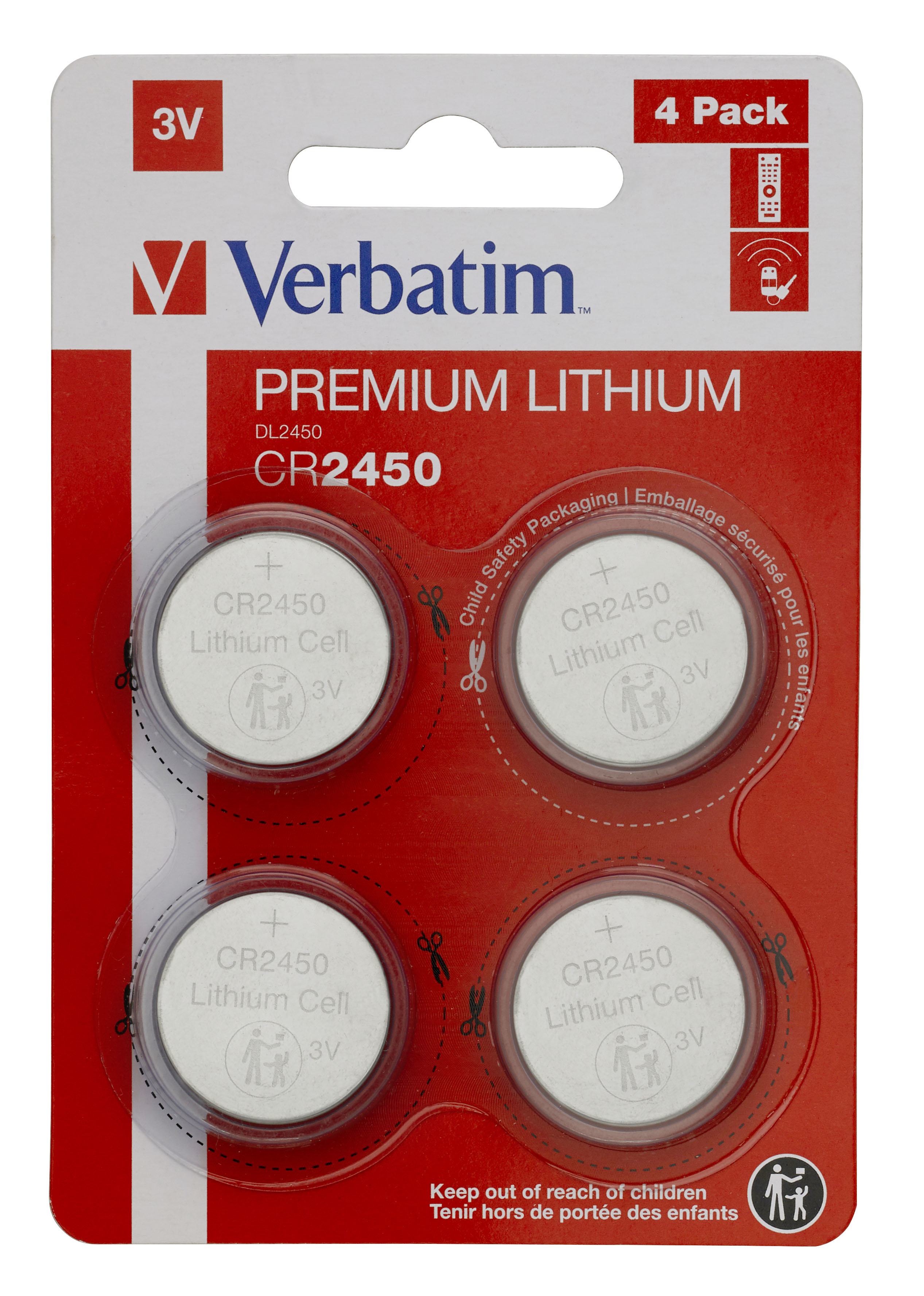 Verbatim CR2450 Engangsbatteri Lithium