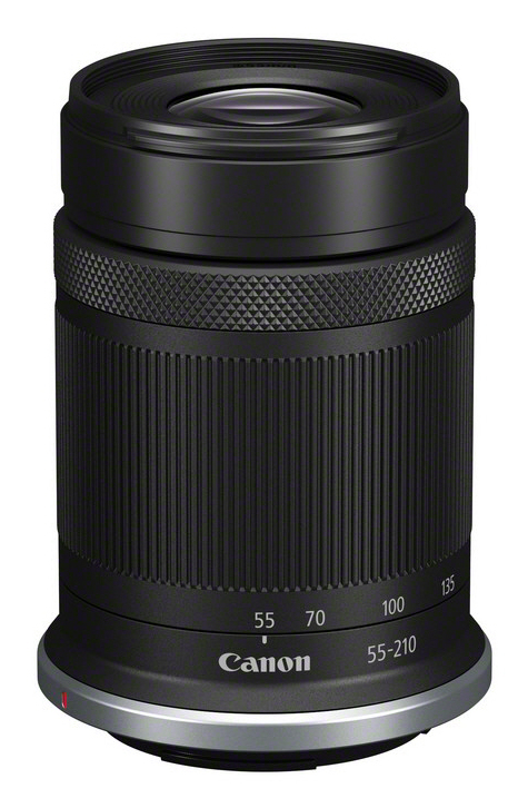 Canon RF-S 55-210 mm f5-7.1 IS STM MILC Telefoto zoomobjektiv Sort