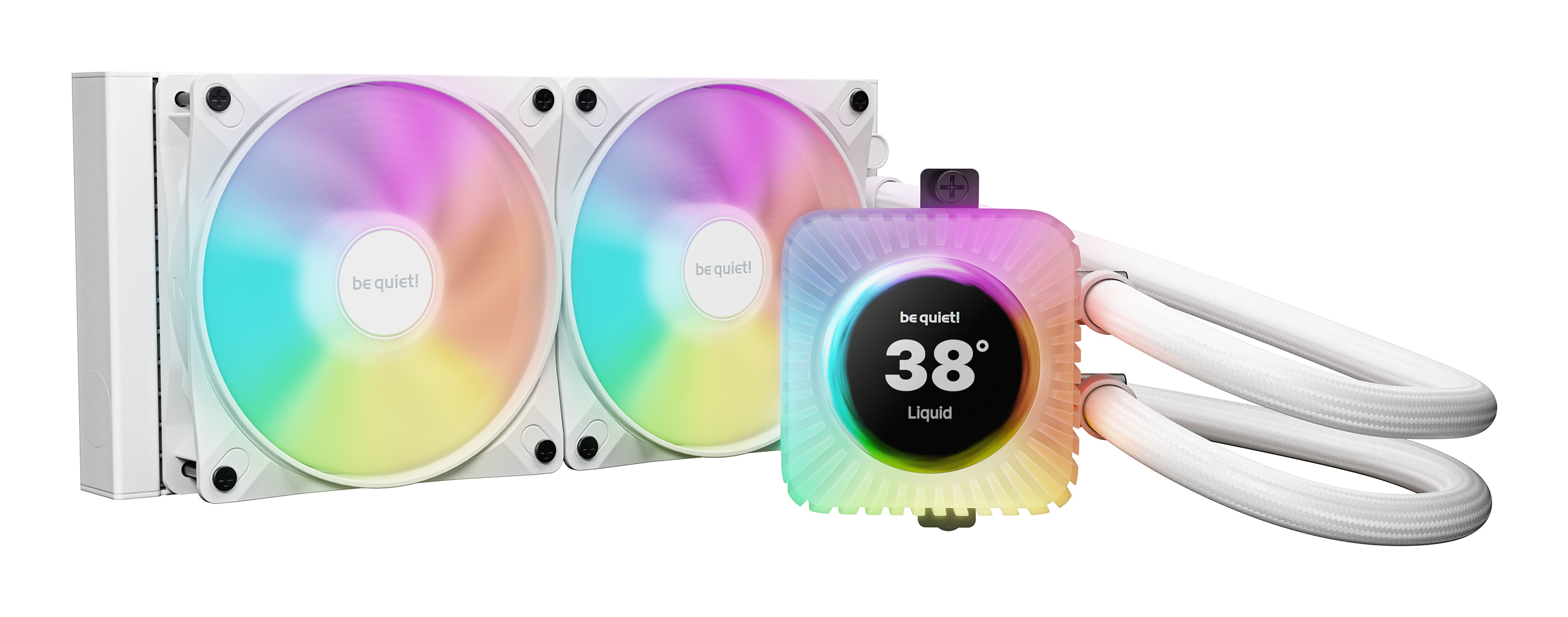 be quiet! LIGHT LOOP IO LCD | 240mm Processor Alt-i-en væskekøler 12 cm Hvid 1 stk