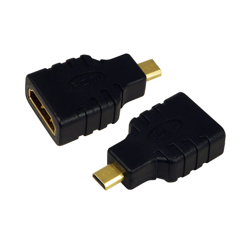 LogiLink AH0010 videokabel adapter HDMI Type A (Standard) HDMI Type D (Micro) Sort