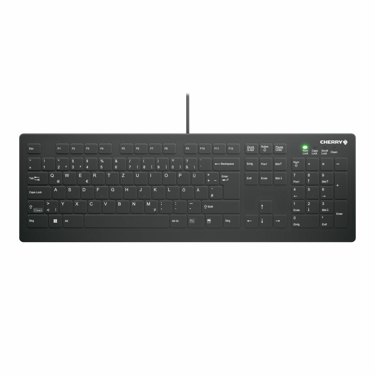 CHERRY AK-C8112 tastatur Medicinsk USB QWERTZ Tysk Sort