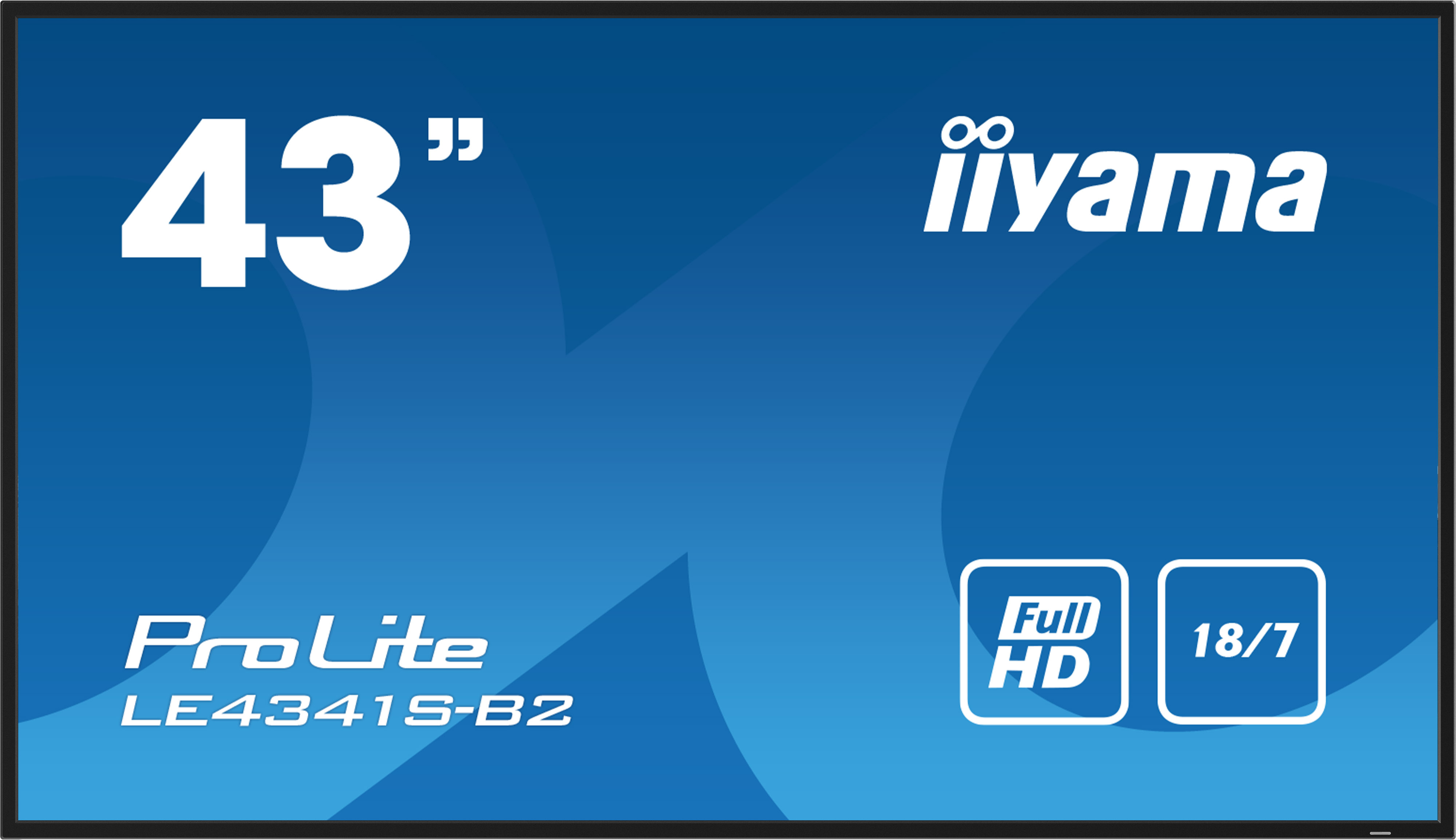 iiyama PROLITE LE4341S-B2 Digital fladpaneldisplay 108 cm (42.5") LCD 350 cd/m² Fuld HD Sort 18/7