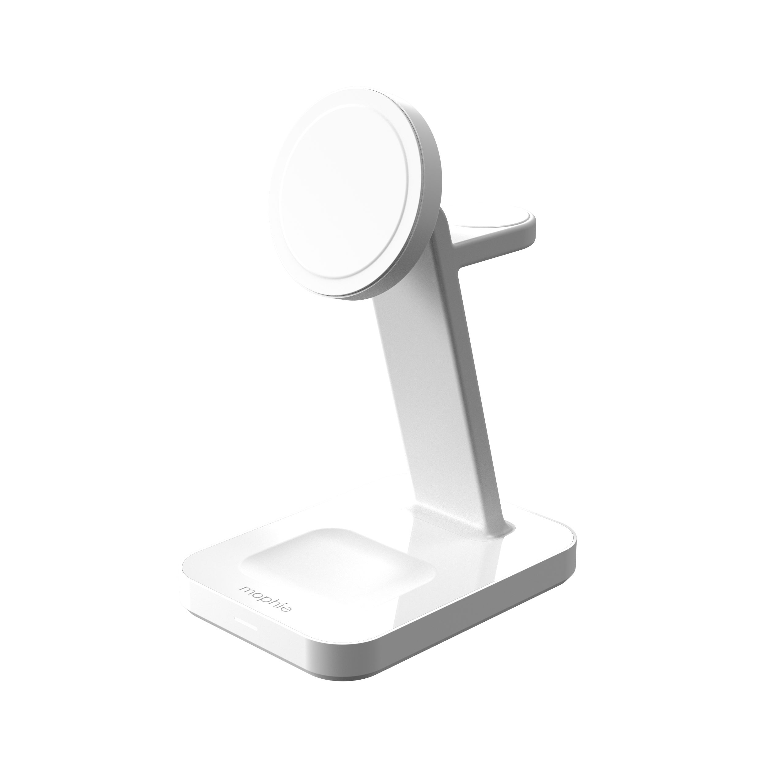 mophie Snap+ 3-in-1 Wireless Charge Stand Headset, Smartphone, SmartWatch Hvid USB Trådløs opladning Hurtig opladning Indendørs