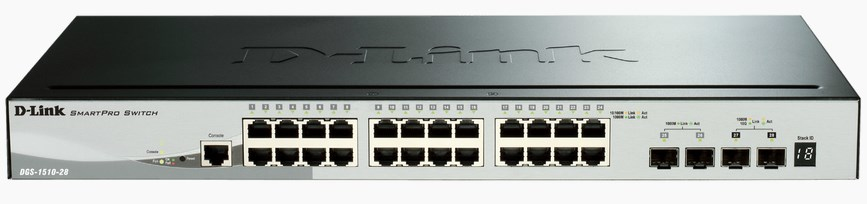 D-Link DGS-1510 Administreret L3 Gigabit Ethernet (10/100/1000) Sort