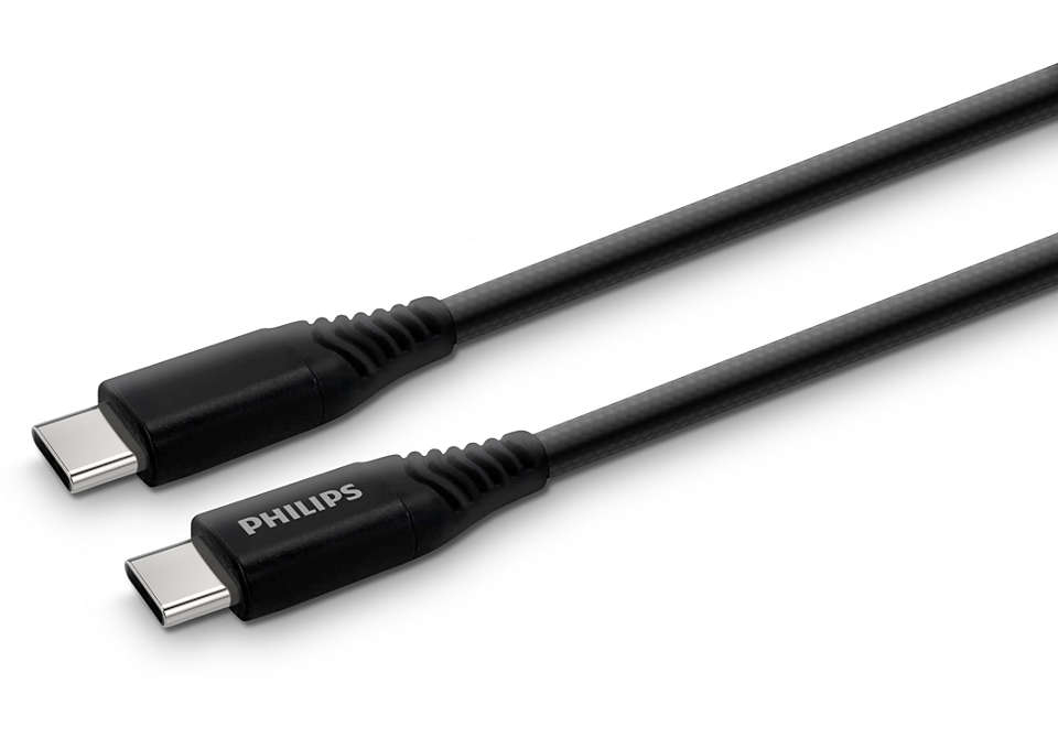 Philips PHIL-DLC5206C/00 USB-kabel 2 m USB C Sort
