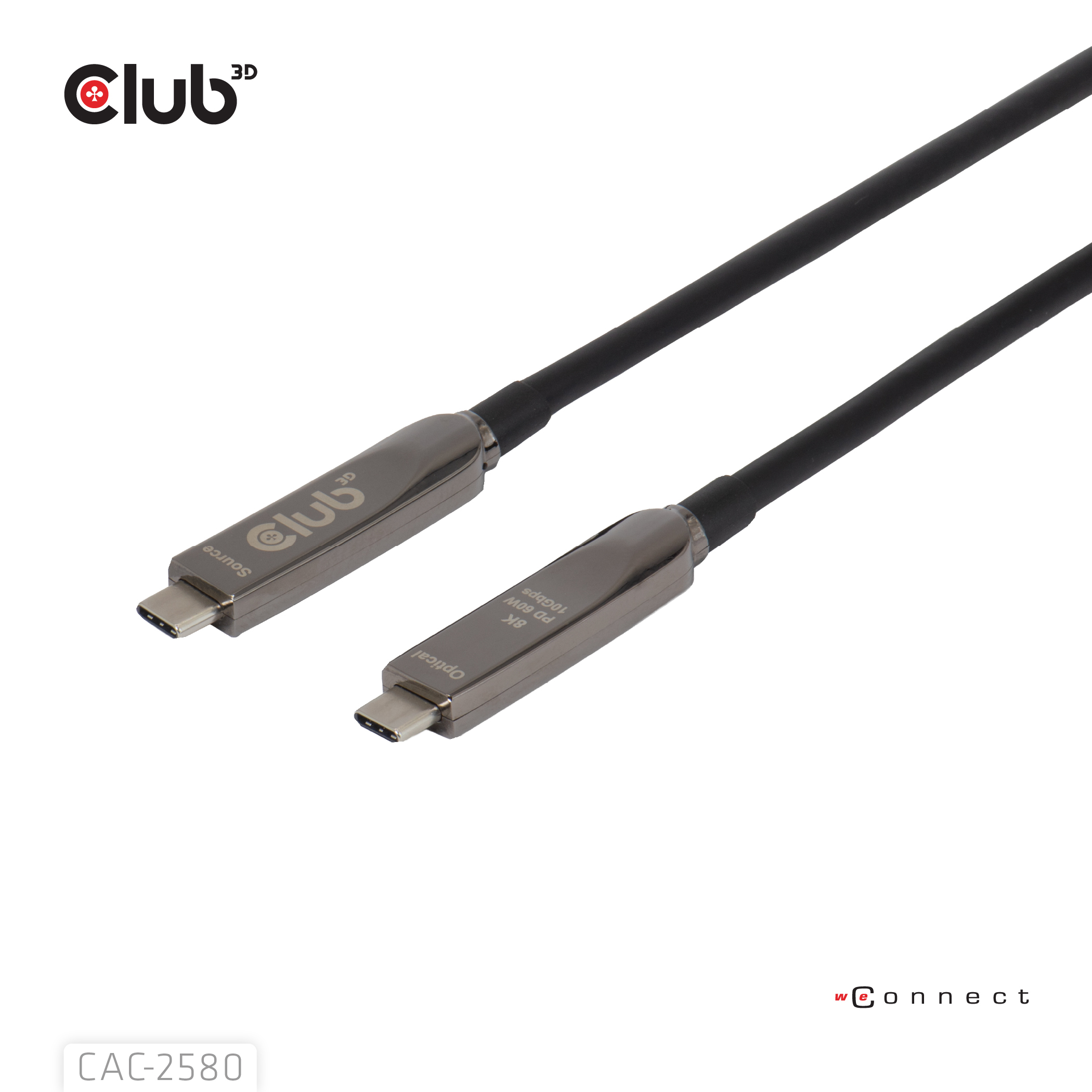 CLUB3D CAC-2580 USB-kabel USB C
