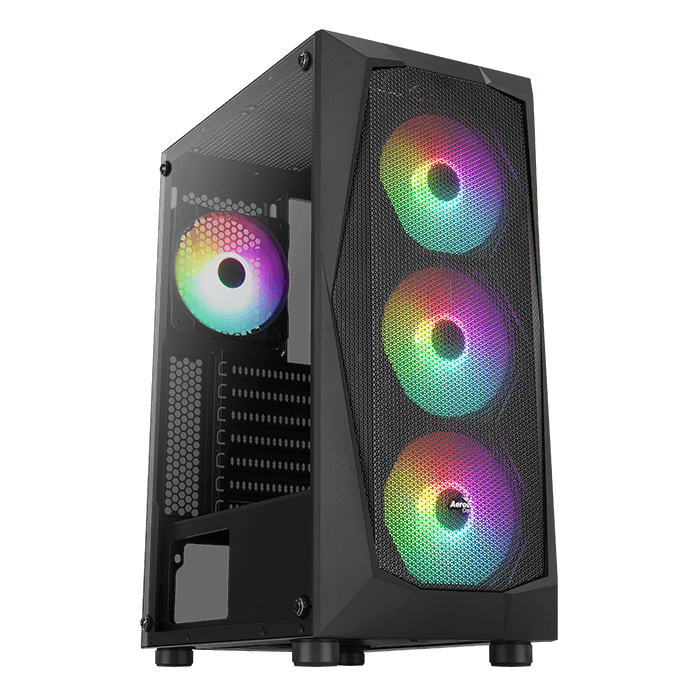 Aerocool Falcon ARGB Midi Tower Sort