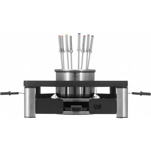 WMF Lumero 0415480011 raclette grill 8 person(er) 1960 W Sort, Rustfrit stål