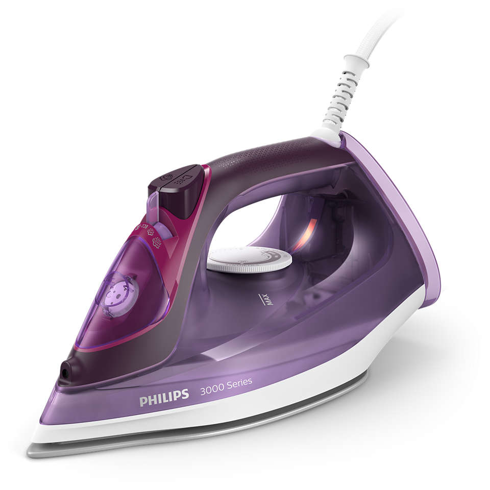 Philips 3000 series DST3041/30 strygejern Dampstrygejern Keramisk strygesål 2600 W Violet