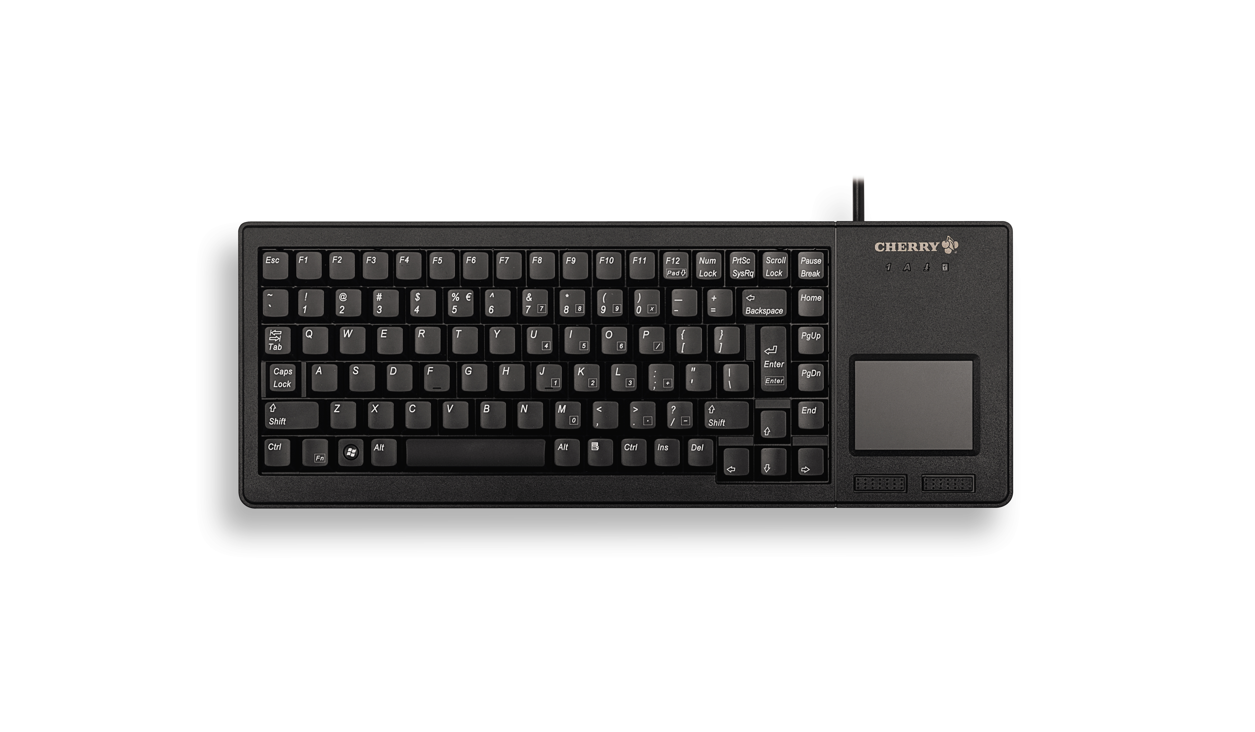 CHERRY XS Touchpad G84-5500 tastatur Kontor USB QWERTY Nordisk Sort