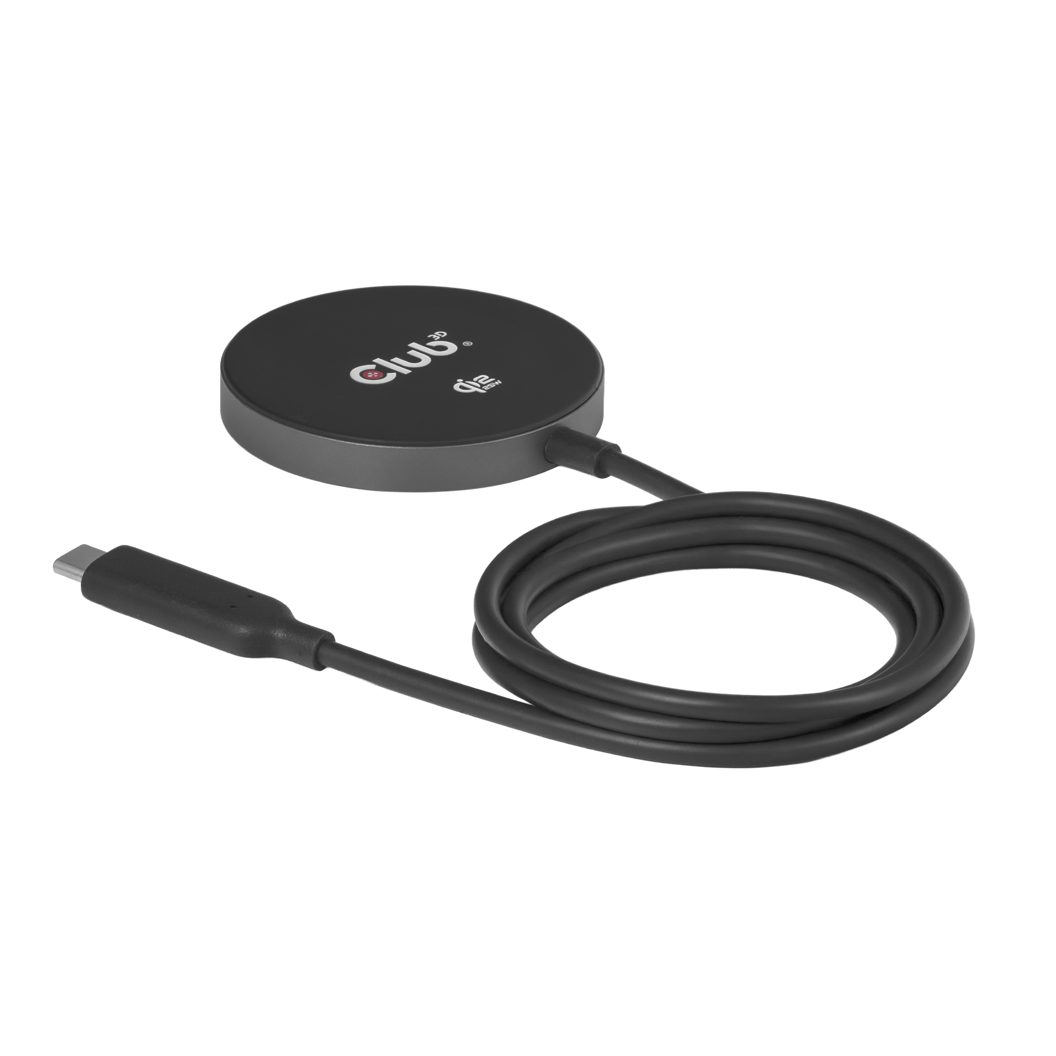 CLUB3D CAC-3027 oplader til mobil enhed Mobiltelefon, Smartphone, SmartWatch, Tablet, Telefon Sort DC Trådløs opladning Hurtig opladning Indendørs