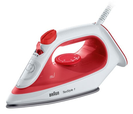 Braun si 1019 rd Dampstrygejern Non-stick bundplade 1900 W Rød