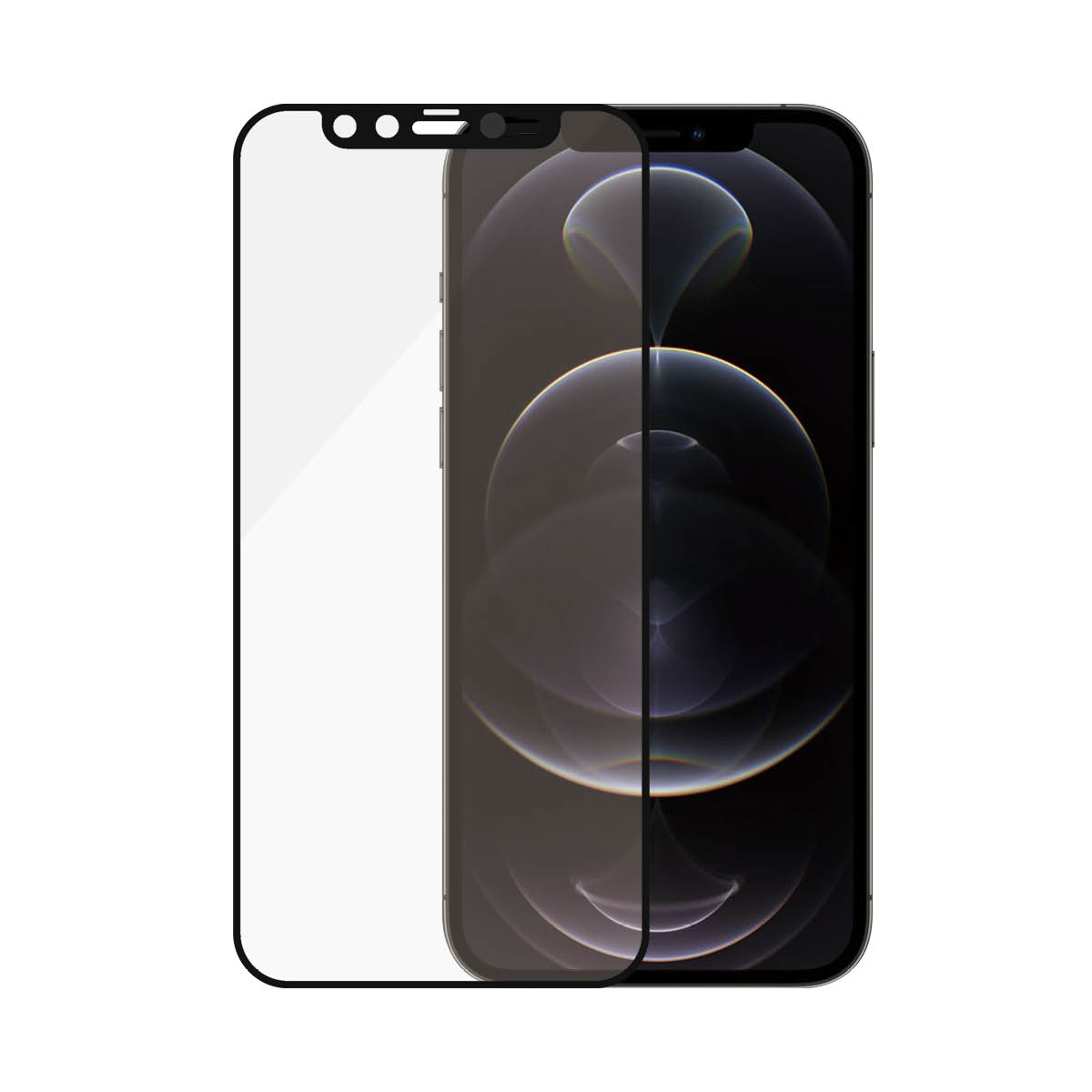PanzerGlass ® CamSlider® Skærmbeskyttelse iPhone 12 | 12 Pro | Edge-to-Edge