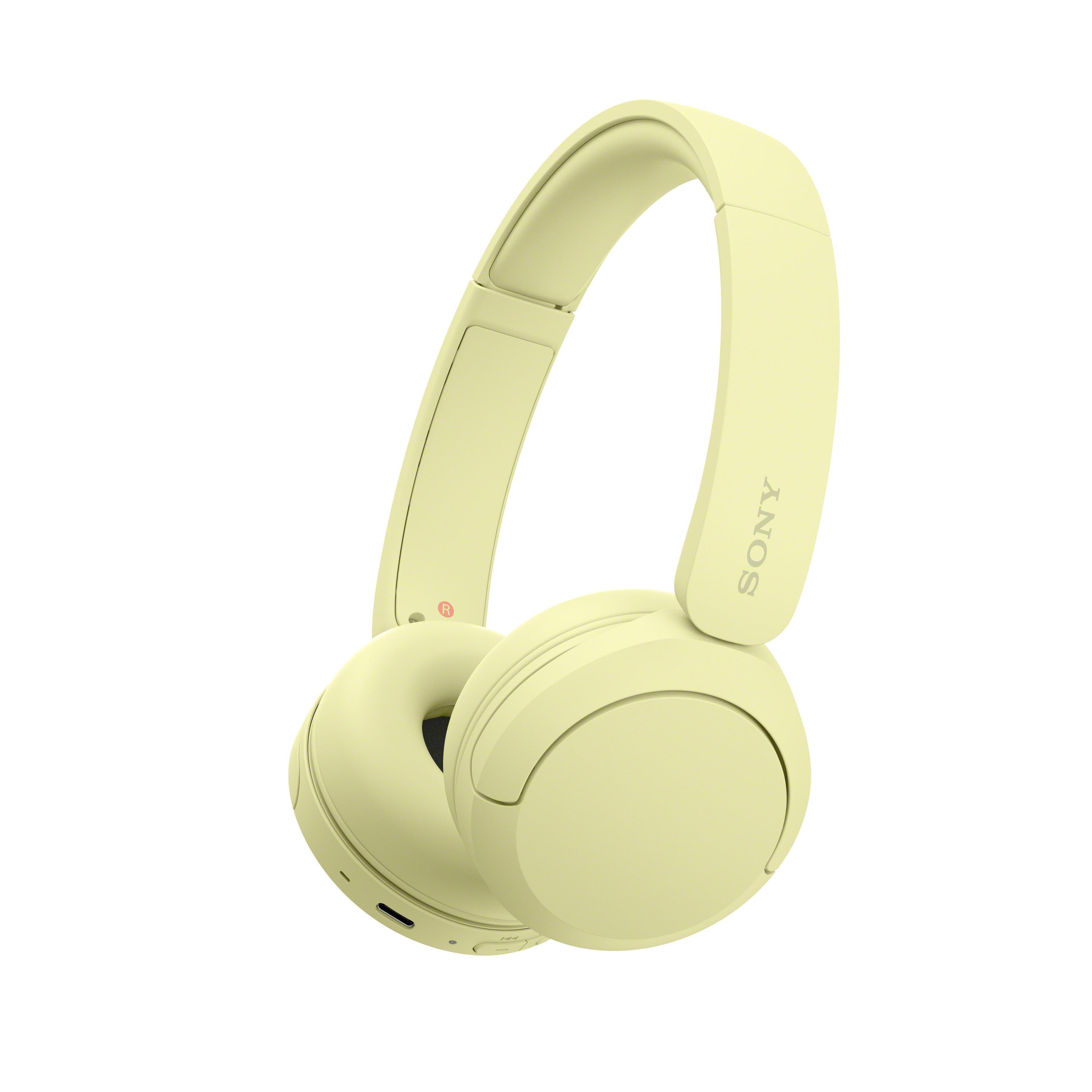 Sony WHCH520Y.CE7 hovedtelefoner/headset Trådløs Opkald/musik USB Type-C Bluetooth Gul