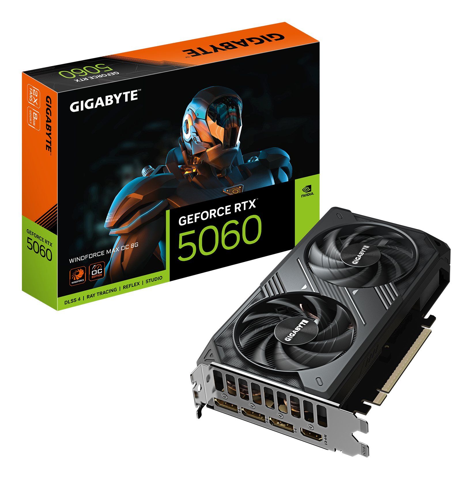 GIGABYTE GeForce RTX 5060 WINDFORCE MAX OC 8G NVIDIA 8 GB GDDR7