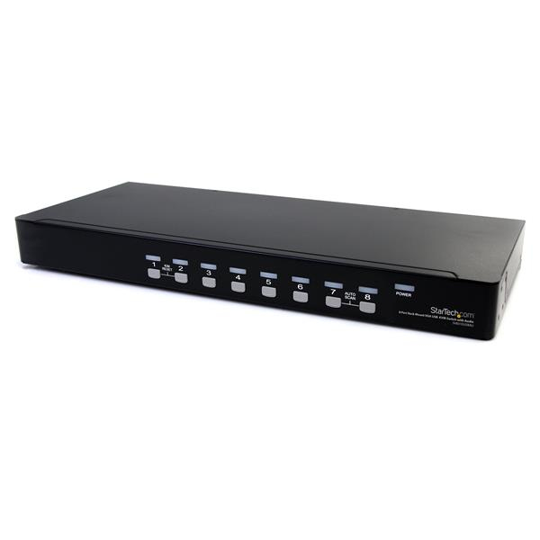 StarTech.com SV831DUSBAU KVM Switch Stativ-montering Sort