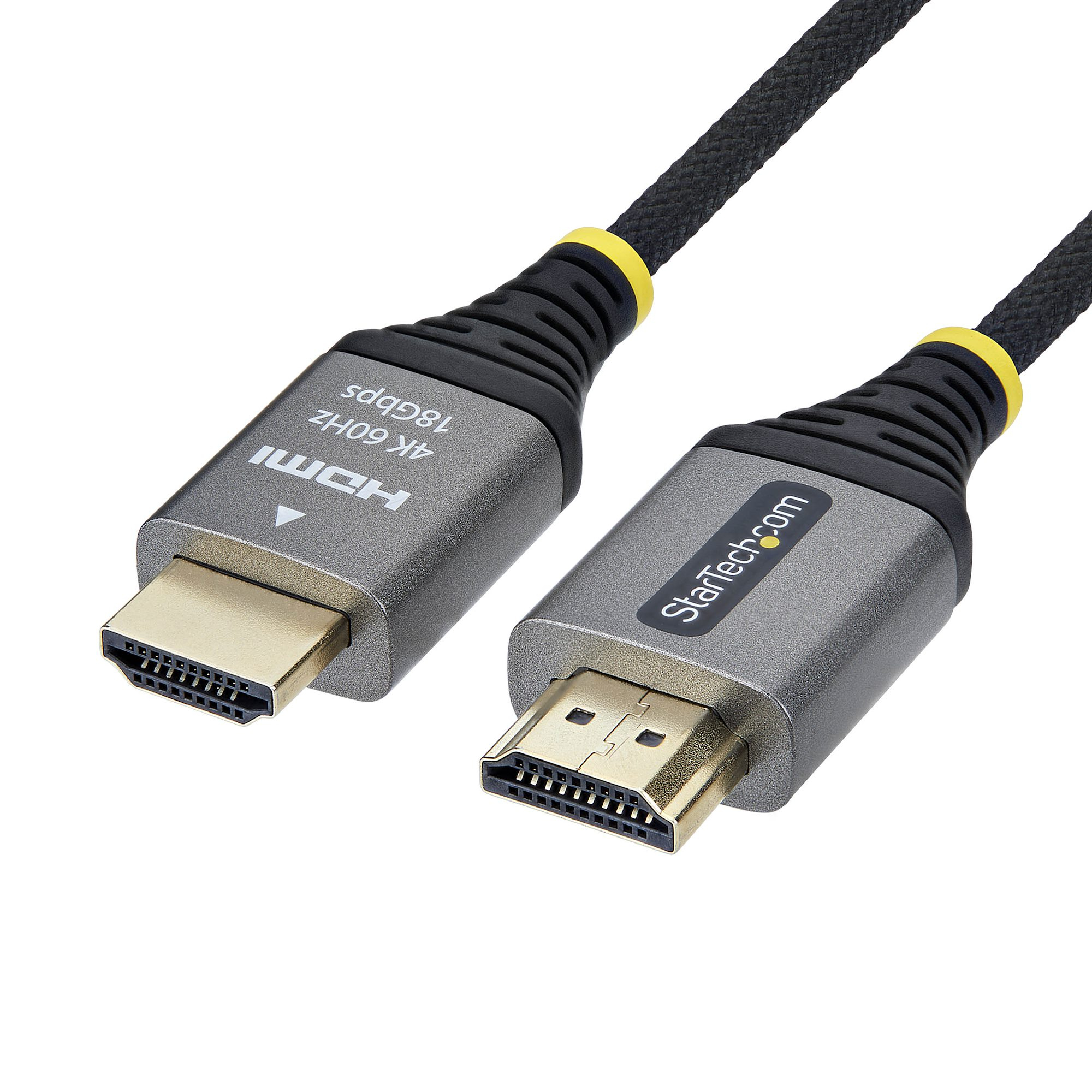 StarTech.com HDMI2-FLEX-4K60-3M HDMI-kabel HDMI Type A (Standard) Sort, Sølv