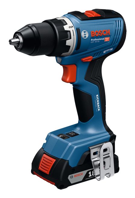 Bosch GSR 18V-65 2100 rpm Nøgle 1,06 kg Sort, Blå