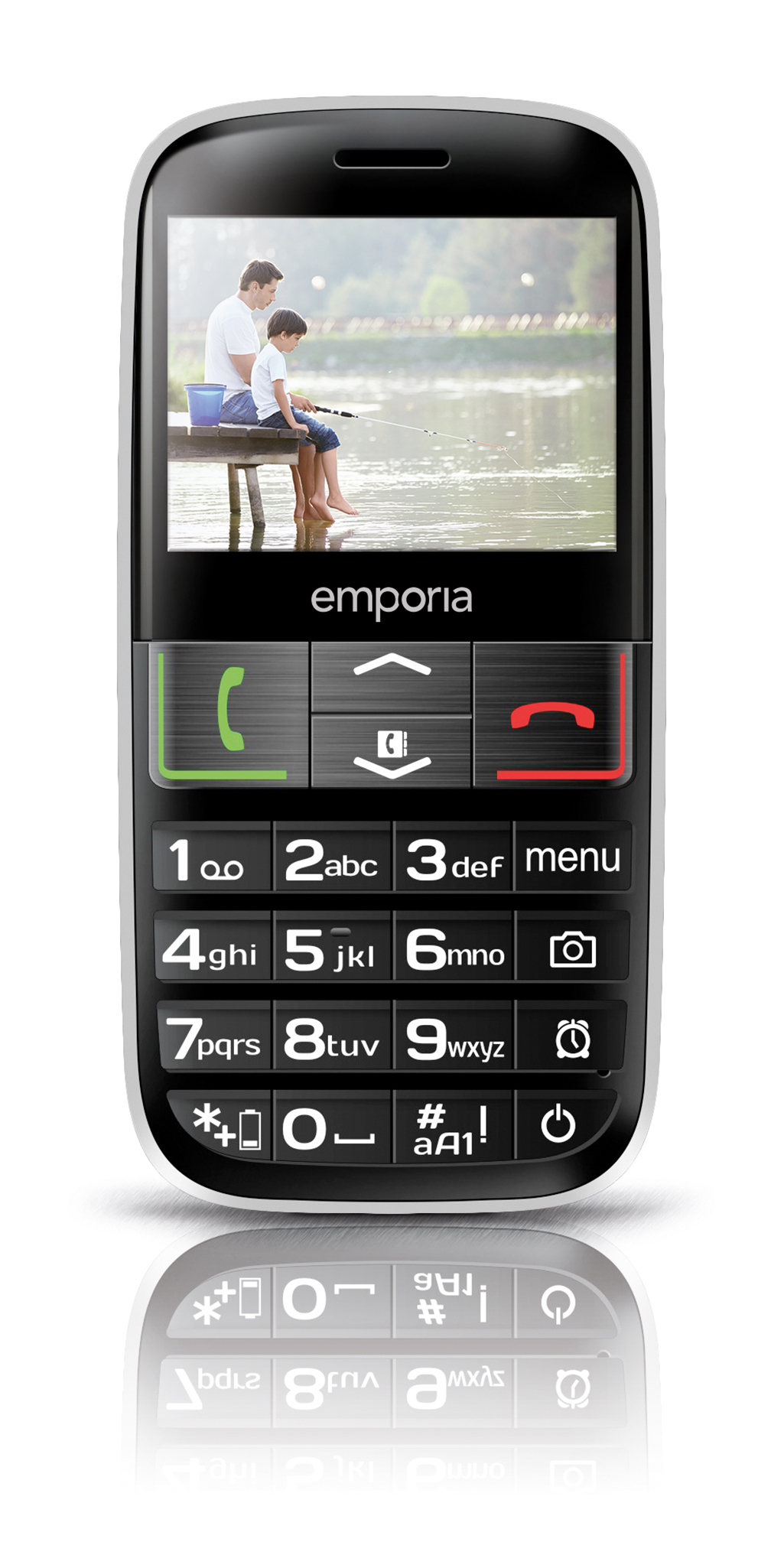 Emporia EUPHORIA 5,84 cm (2.3") 90 g Sort, Sølv Senior telefon