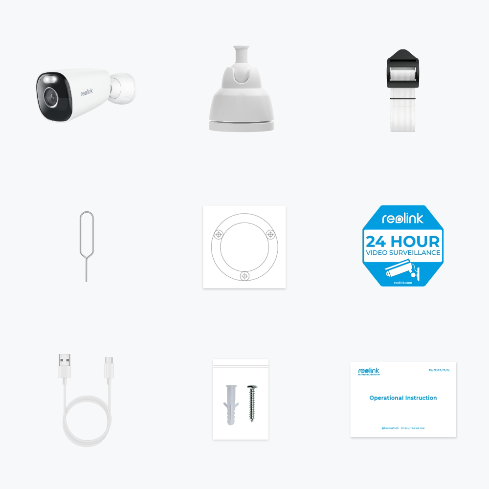 Reolink Argus Series B340 Kugle (form) IP-sikkerhedskamera Indendørs & udendørs 2880 x 1620 pixel Væg