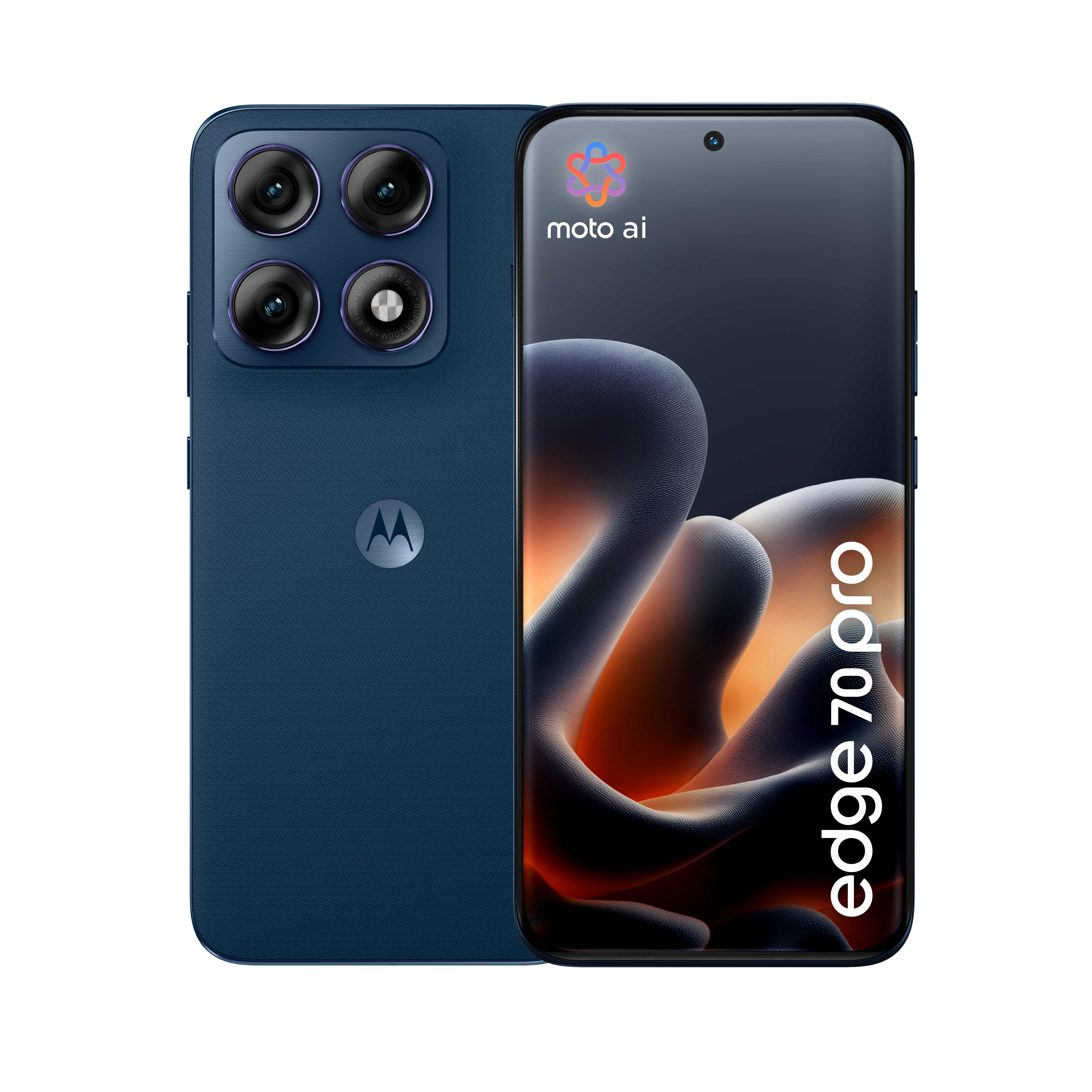 Motorola edge 70 pro 17,2 cm (6.78") Dual SIM Android 16.0 5G USB Type-C 8 GB 256 GB 6500 mAh Mørkeblå