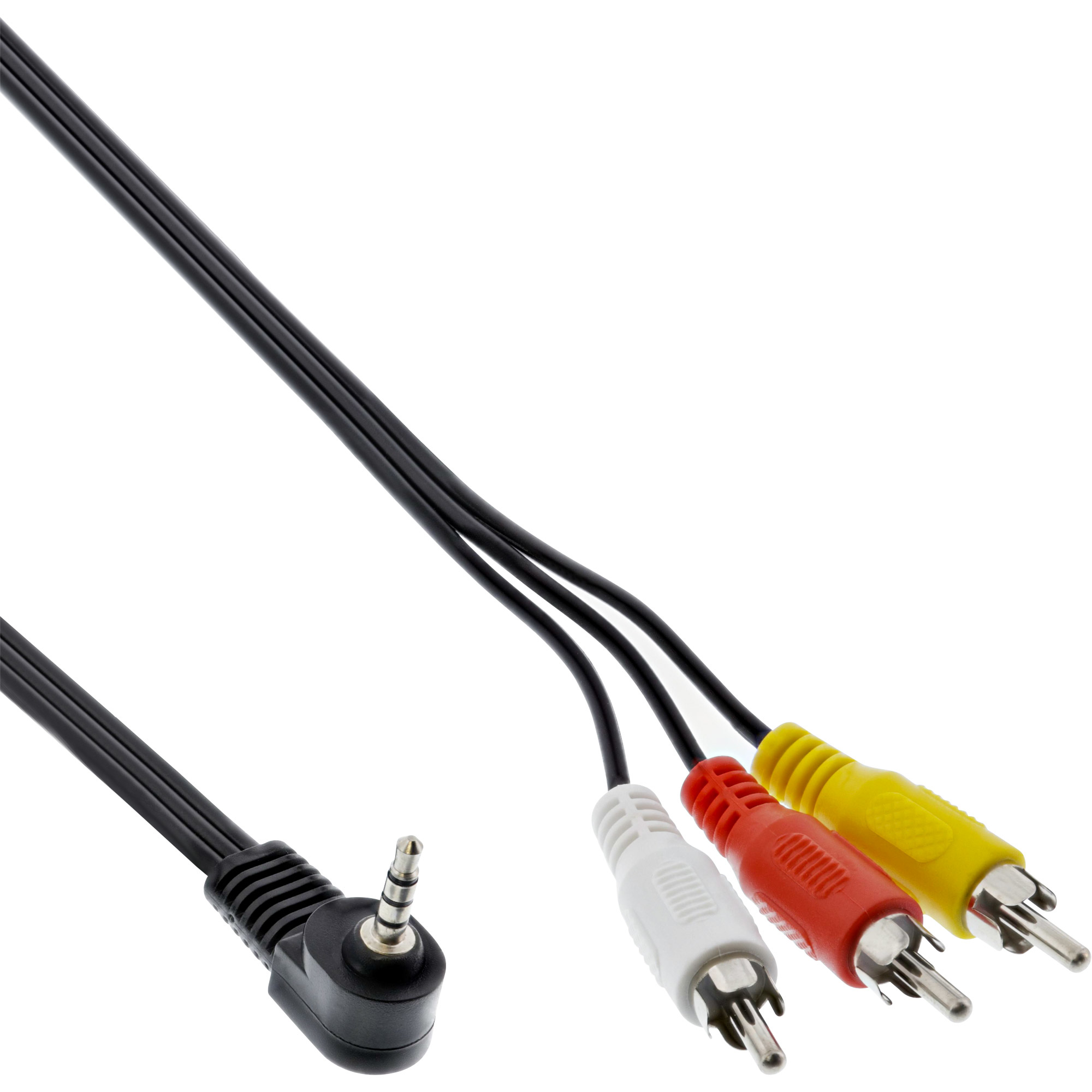 InLine 89600 videokabel adapter 1,5 m 3.5mm 3 x RCA Sort