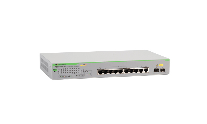Allied Telesis GS950/10PS Administreret Gigabit Ethernet (10/100/1000) Strøm over Ethernet (PoE) Grøn, Grå