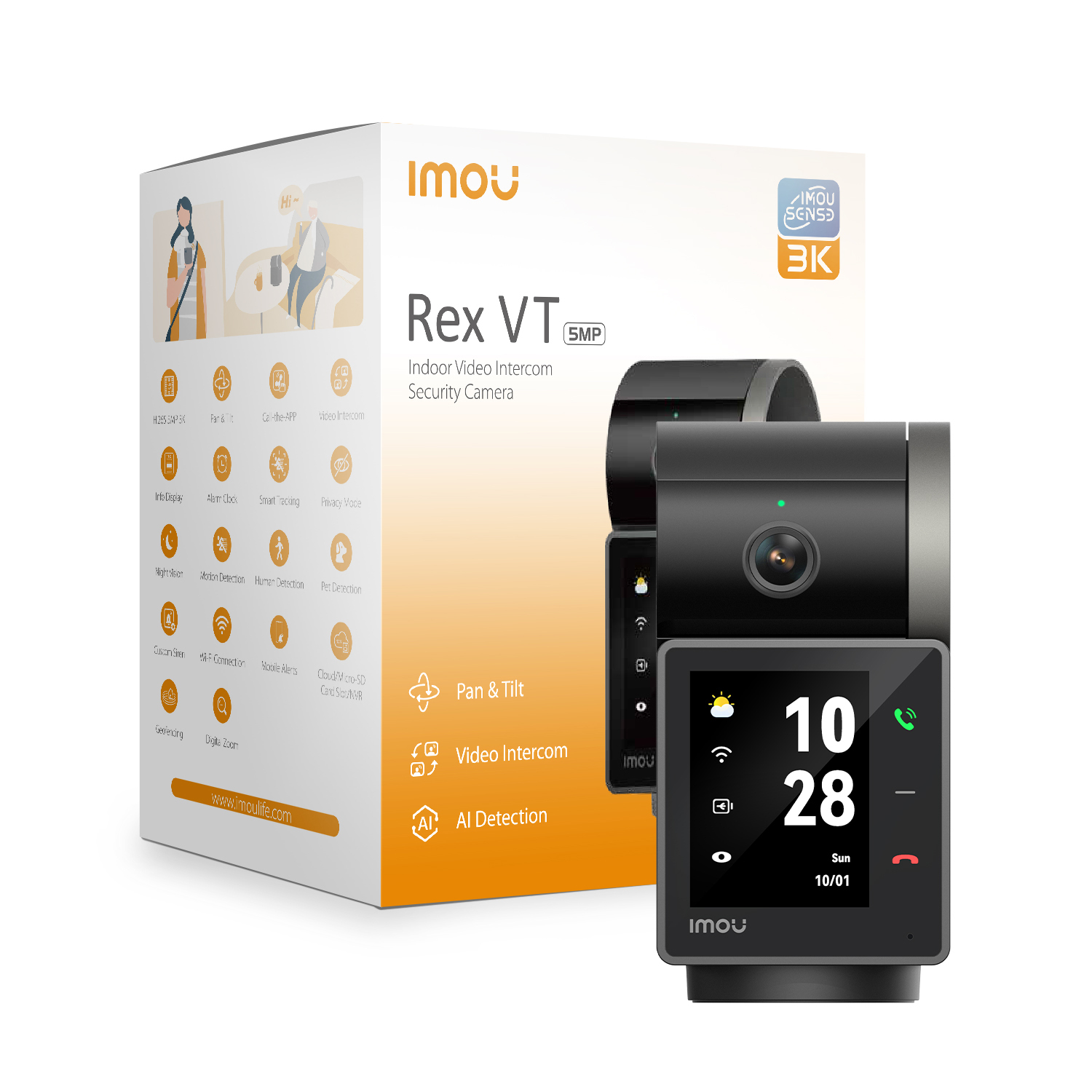 Imou Rex VT Pro IP-sikkerhedskamera Indendørs 2880 x 1620 pixel Skrivebord