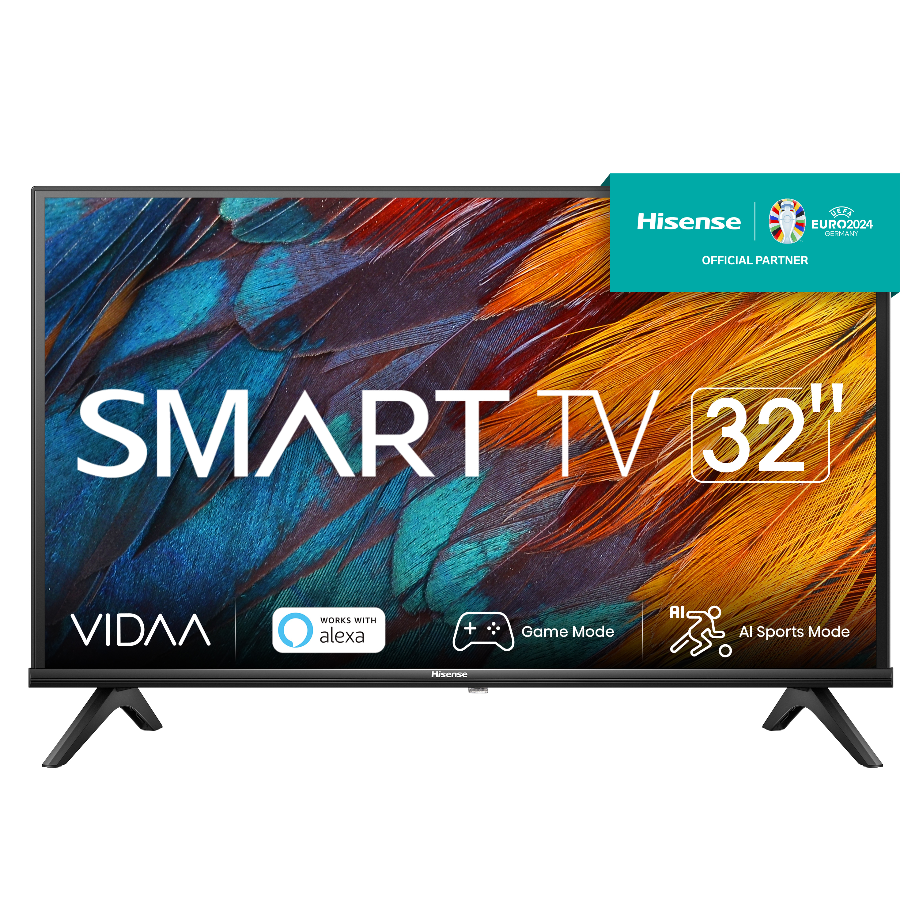 Hisense 32A4K TV 81,3 cm (32") HD Smart TV Wi-Fi Sort 200 cd/m²