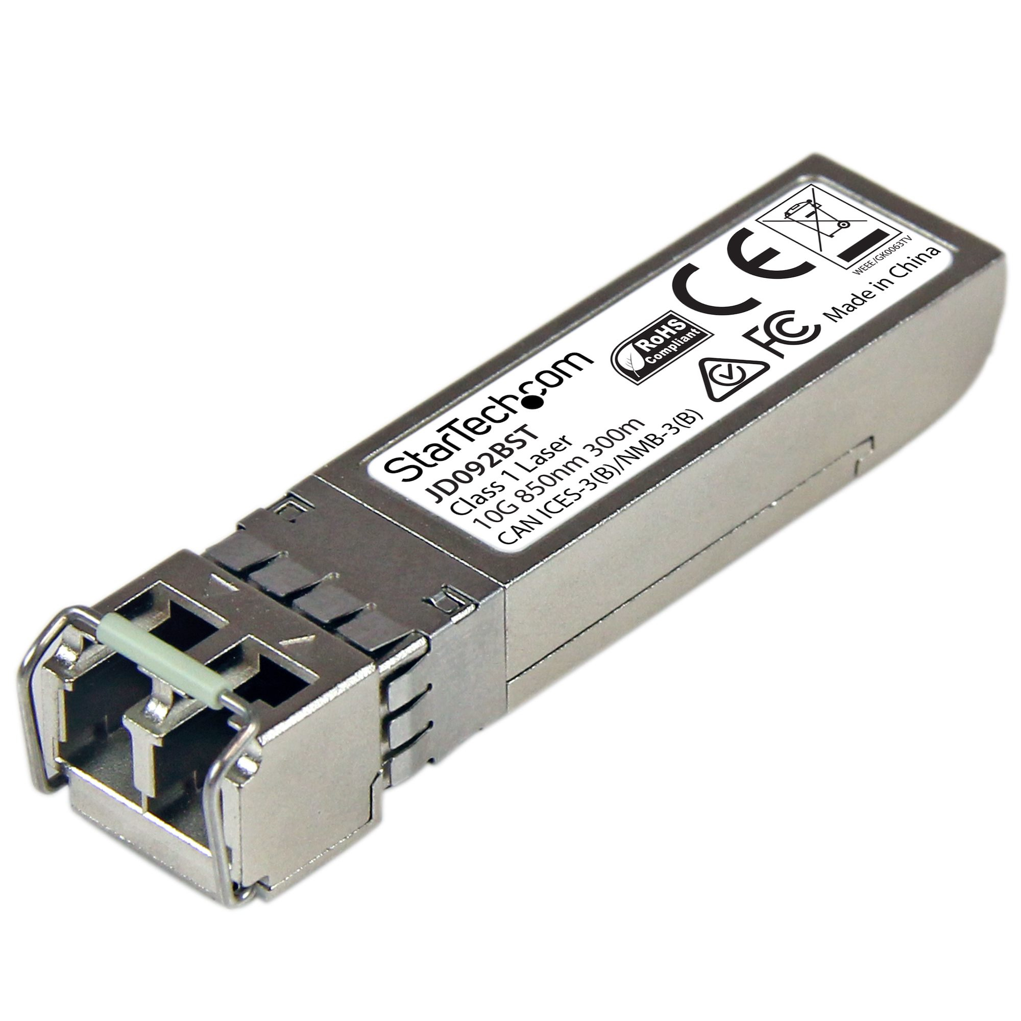 StarTech.com JD092BST modul til netværksmodtager Fiberoptisk 11100 Mbit/s SFP+ 850 nm