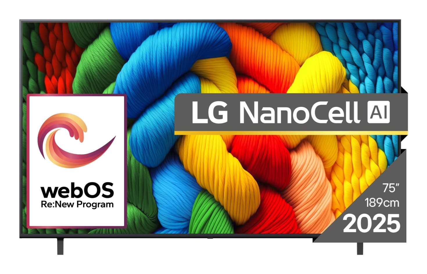 LG NanoCell AI NANO80 75NANO80A3B TV 190,5 cm (75") 4K Ultra HD Smart TV Wi-Fi Sort