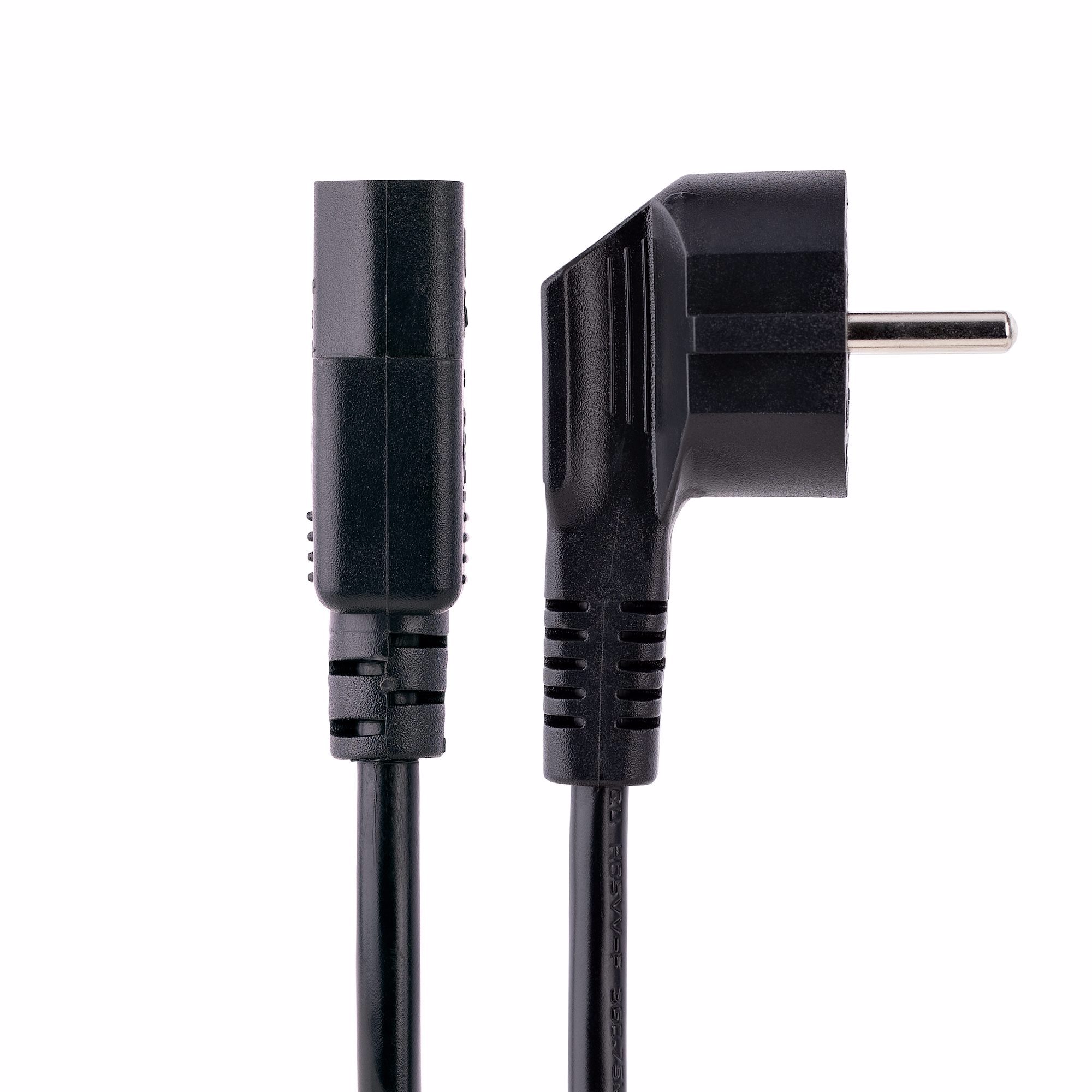 StarTech.com 713E-1M-POWER-CORD el-ledning Sort CEE7/7 C13 forbinder